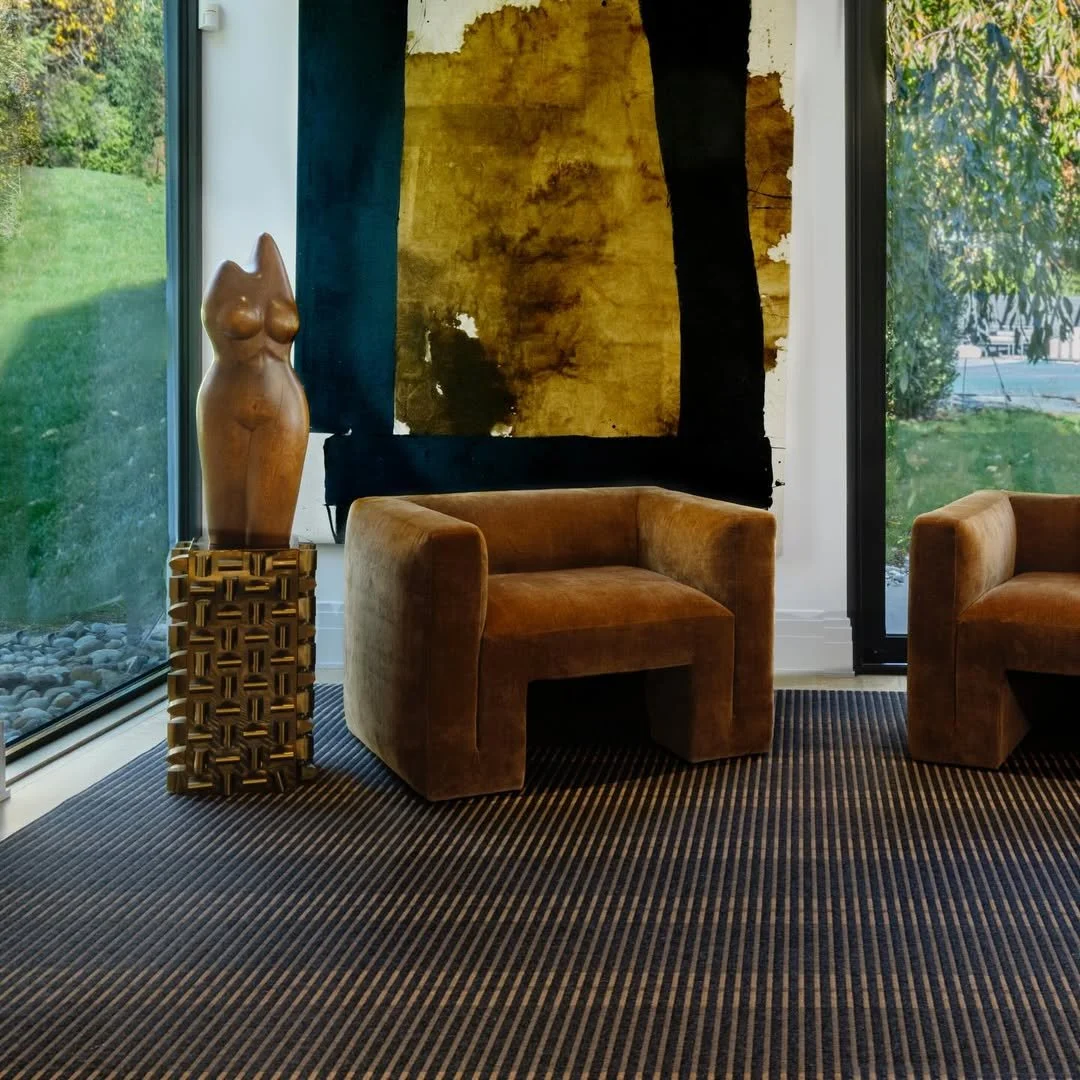 New on the horizon, deeper tones are taking focus&mdash;bringing added depth, atmosphere, and a grounding visual weight to the room.

Introducing PALLADIAN in Onyx from @scanecorugs, where rich tonal contrast and refined texture create a moodier, mor