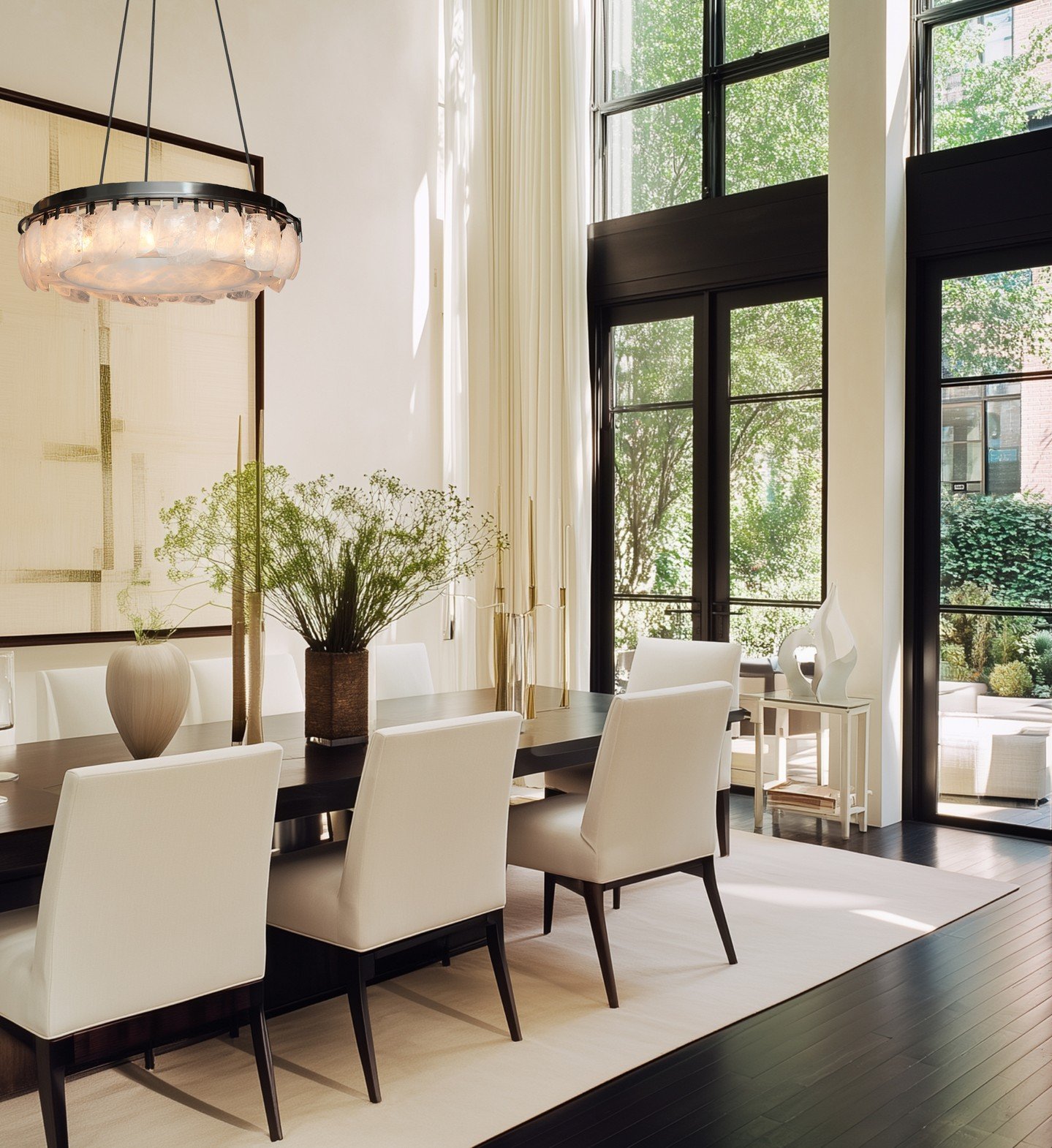 Light, carved through material.

The Ijsselmeer Chandelier II from @paganistudio pairs antiqued bronze with hand-carved rock crystal and European alabaster, creating a composition that feels both luminous and grounded. Each element catches and diffus