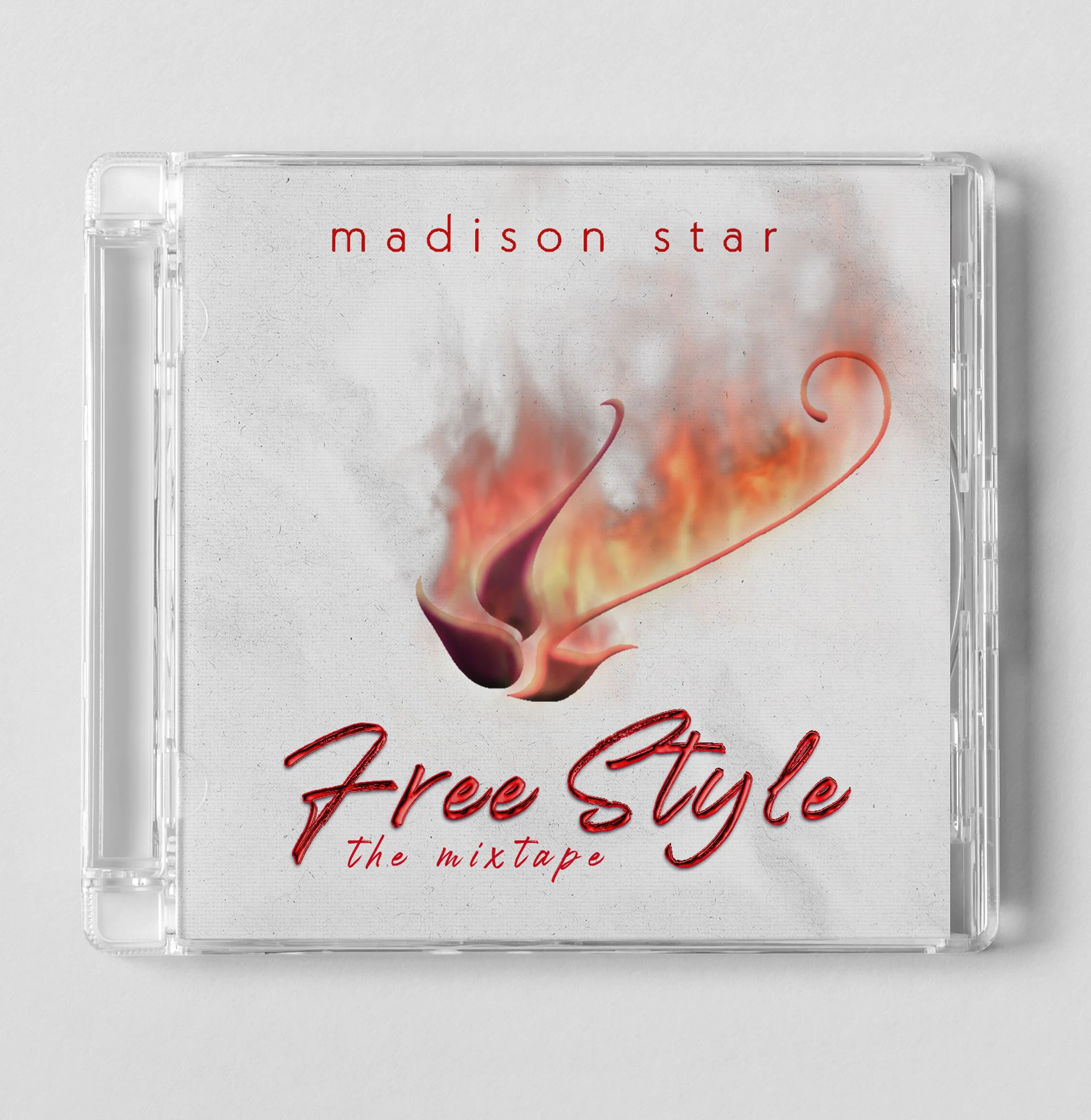 CD Mockup and design for fashion mixtape by Madison Star Brim