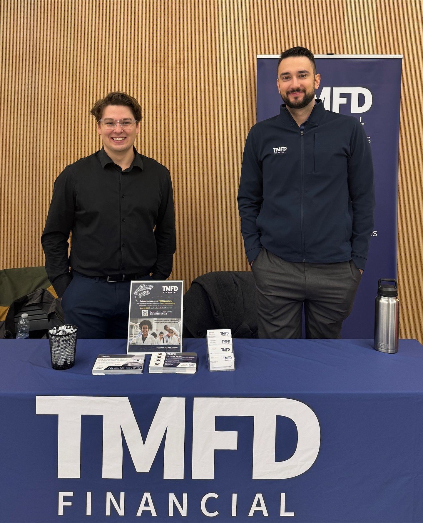 Did you see Jake and Neb at last week&rsquo;s @UofT Student Vendor Fair? 🎓🦷

They had a blast connecting with future dentists and sharing how @TMFD.Financial supports dental professionals at every stage of their career &mdash; from student to retir