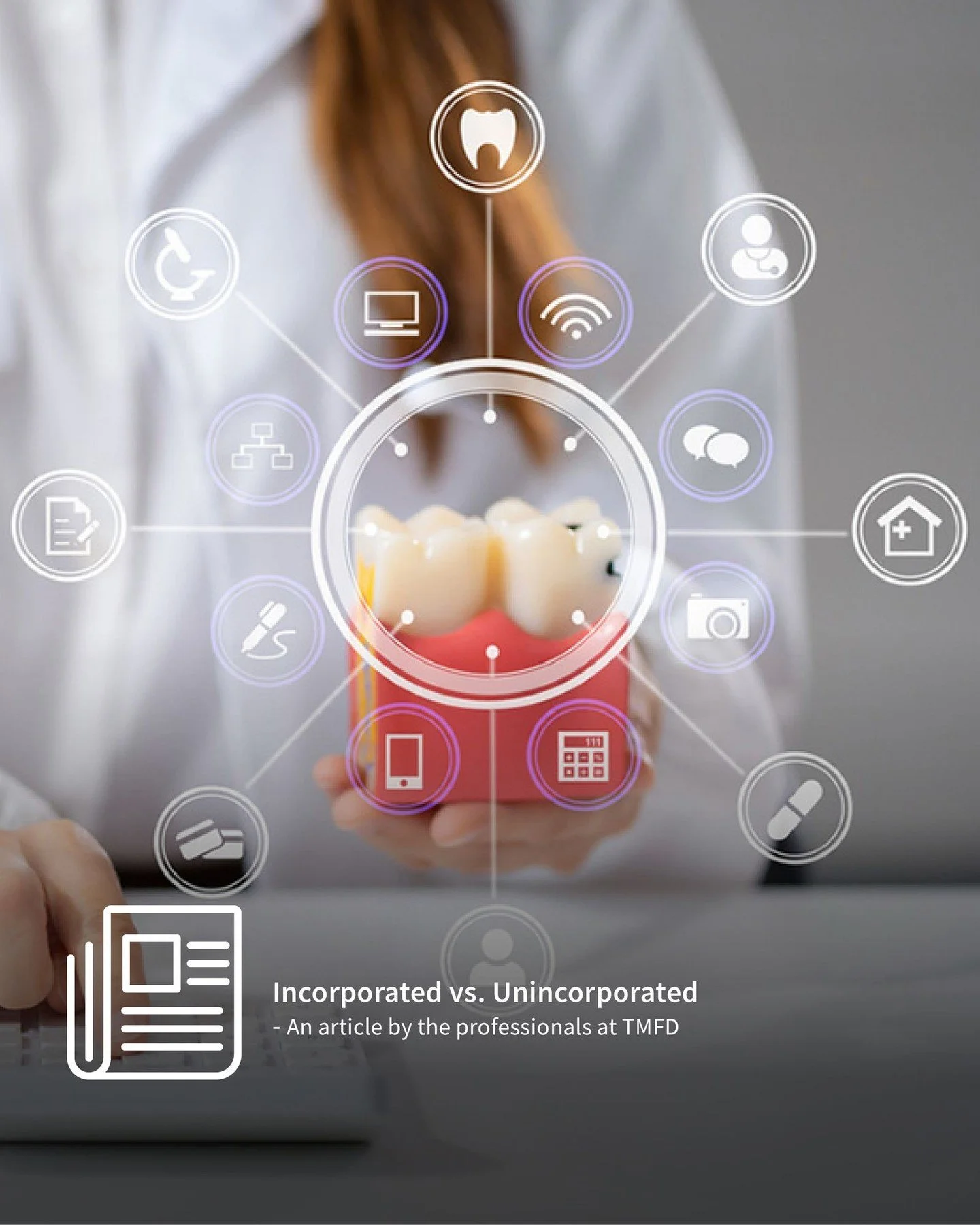 Dentists ask us this all the time: Should I stay unincorporated, or make the jump to a corporation?

The answer isn&rsquo;t one-size-fits-all. Salary vs. dividends, tax deferral, RRSP room, corporate investing, risk protection &mdash; they all shift 