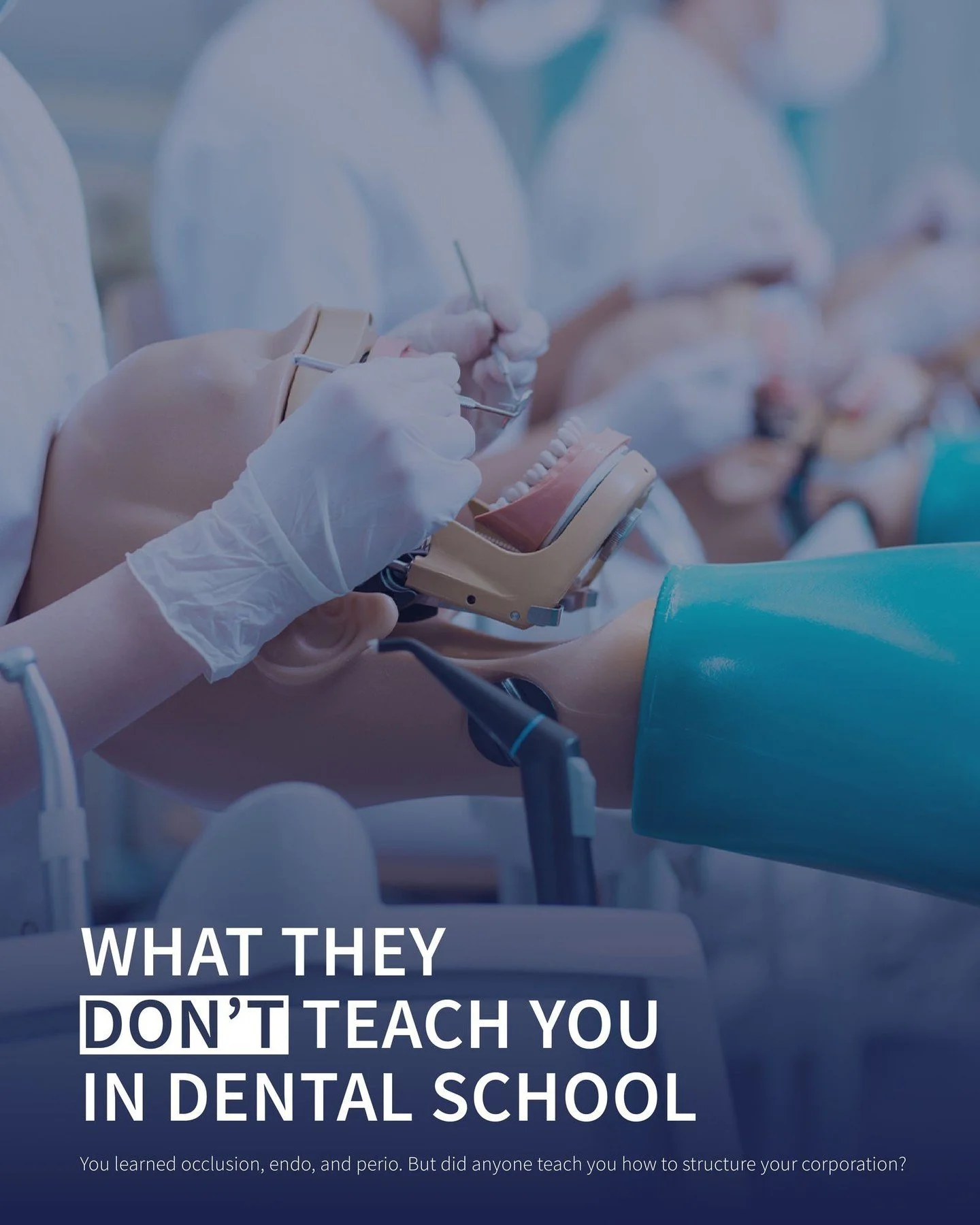 Eight years of school. Zero hours on corporate structure, tax efficiency, or what to do when someone hands you a partnership agreement.

That's not an accident. It's just a gap nobody filled.

TMFD Financial works exclusively with dental professional