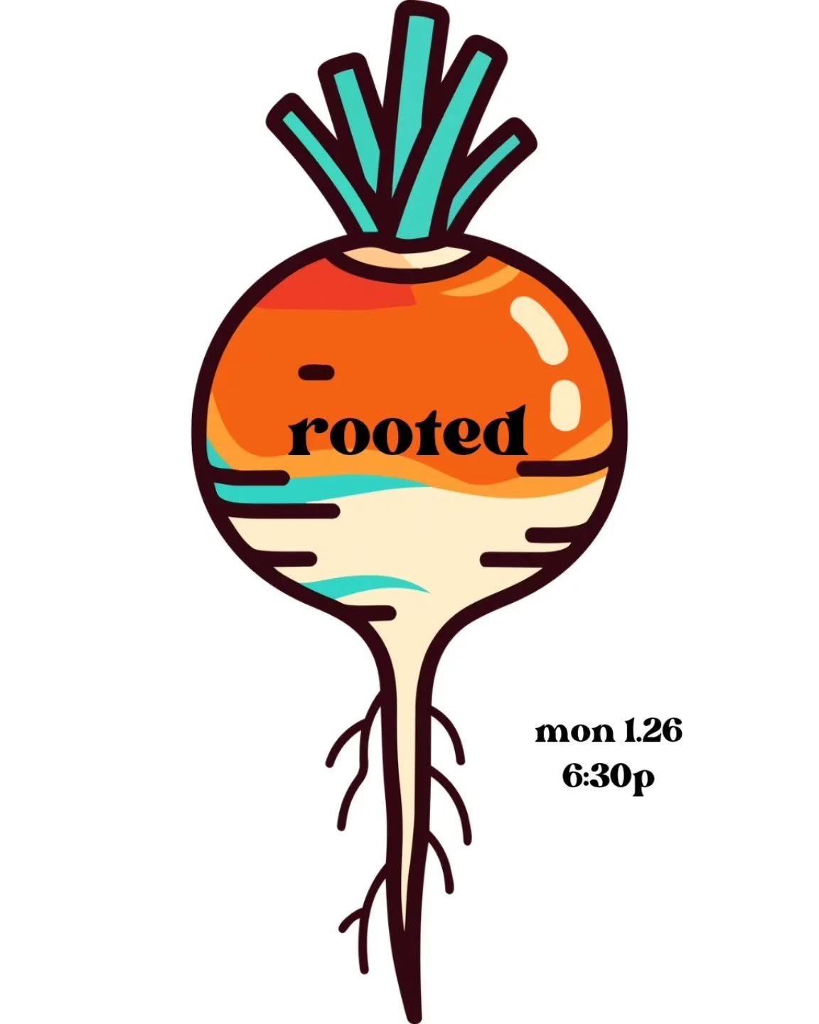 We&rsquo;re excited to kick off our first Supper Club of 2026 with ROOTED, a celebration of winter&rsquo;s root vegetables on Mon. 1/26. 

Yes, this is a 100% plant-based meal, and yes, it is for you! No imitation or lab-grown products here, just goo