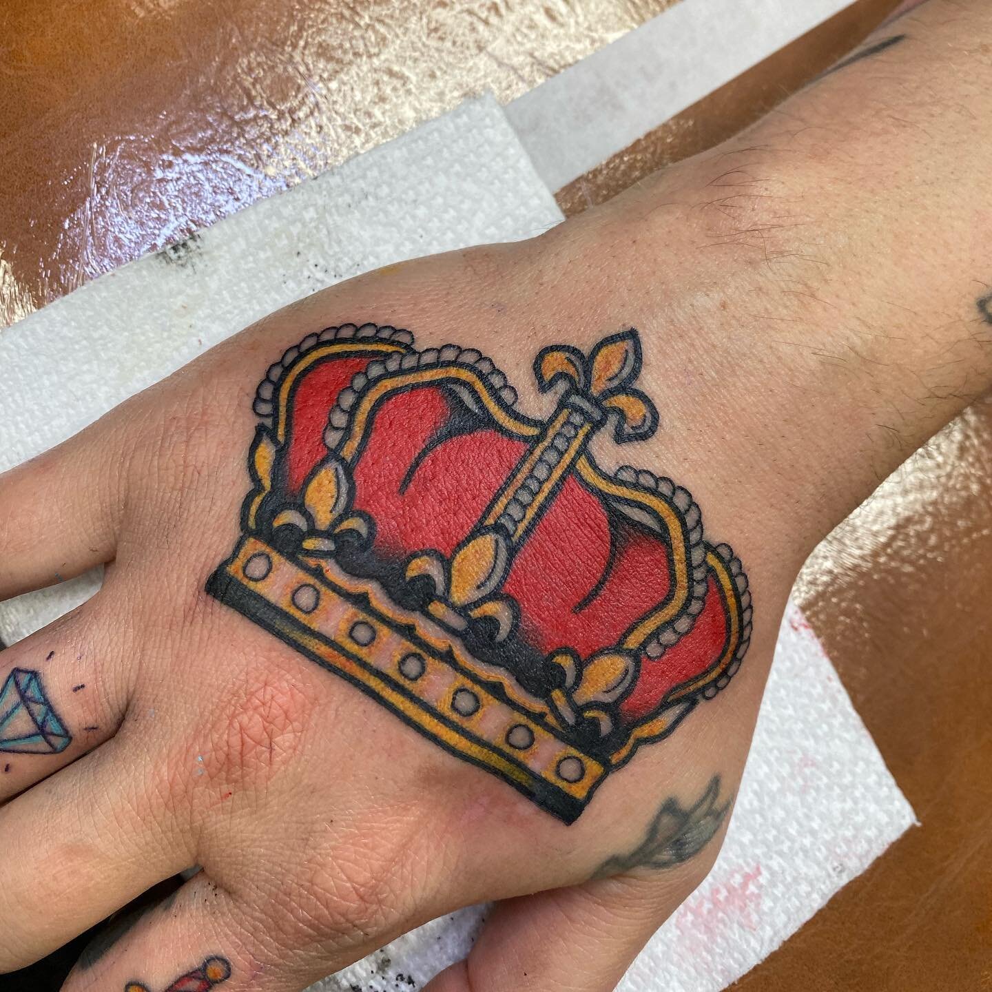 Thanks Michael! 
.
.
#crowntattoo #queentattoo #colortattoo #baltimoretattooartist #marylandtattooartist