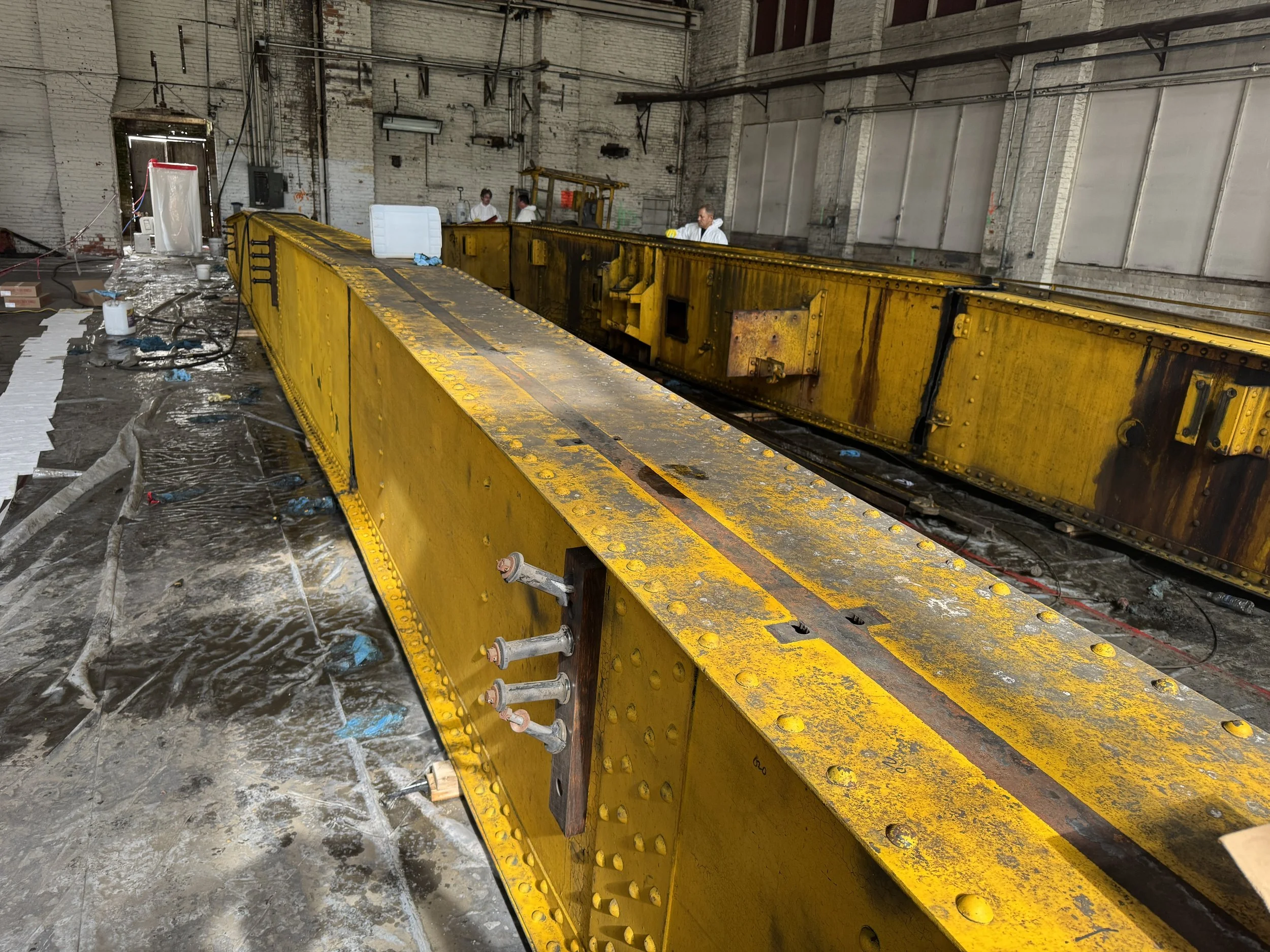 Crane Section Cuts and Decontamination