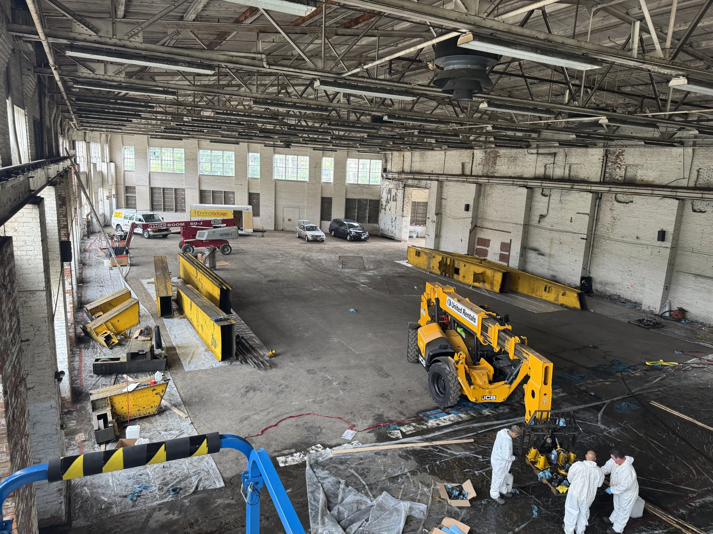 Crane Relocated on the Ground