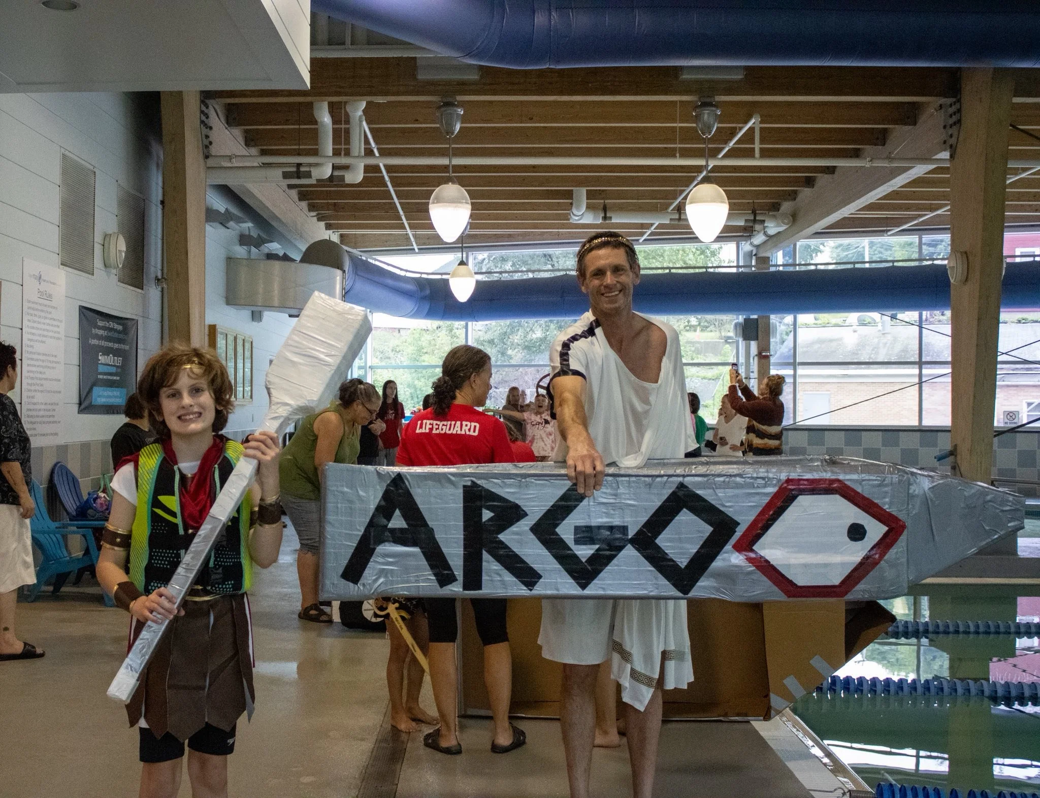 Cardboard boat called Argo