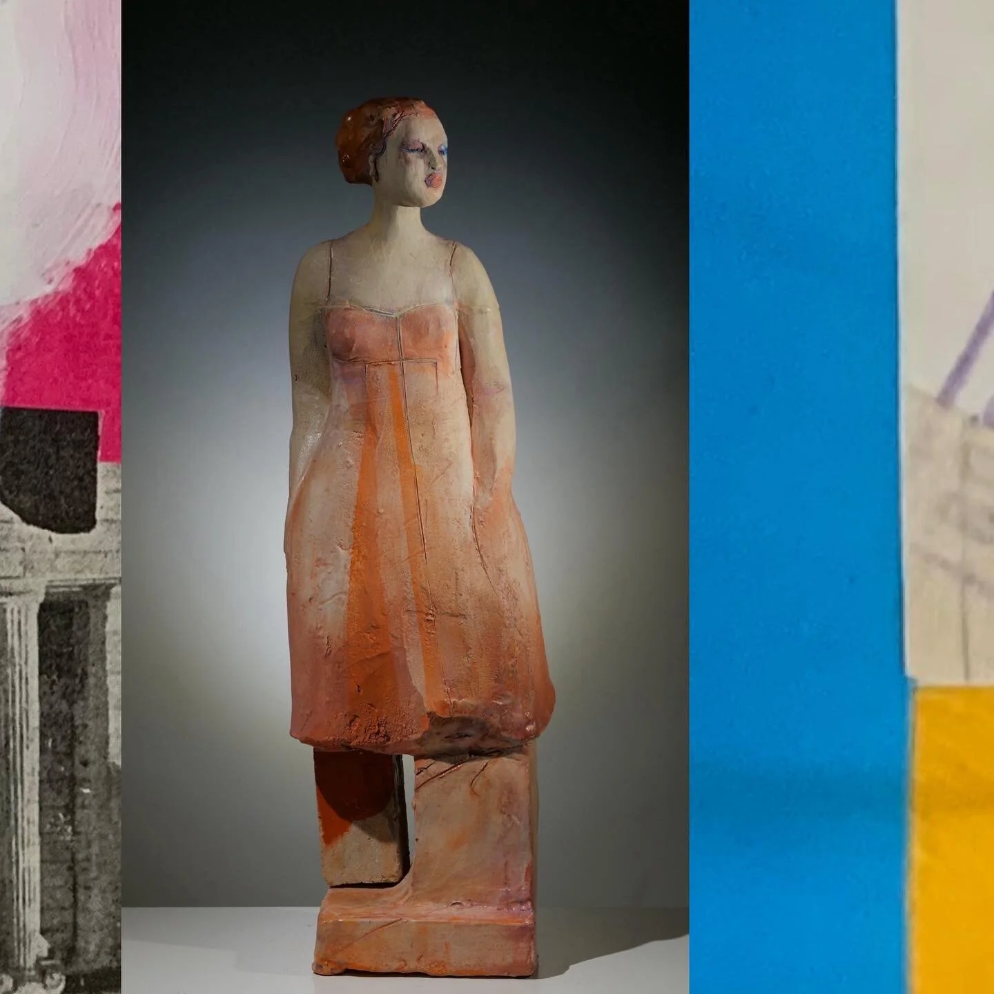 Exhibiting tonight and through the weekend @sfartmarket with @natsoulasgallery booth B23. It&rsquo;s at Fort Mason in SF . Opening Gala tonight 7-10 pm. Will be there with bells on🍀 #sfartmarket #sfartmarket2022 #sfartist #formandsurface #sculpture 