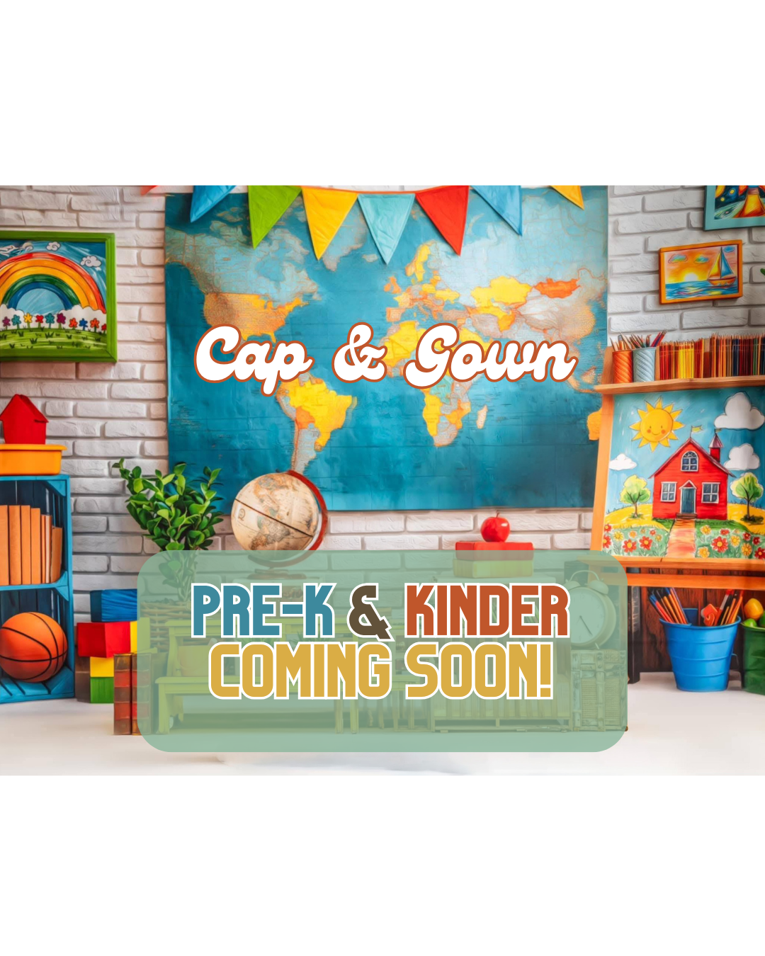 kinder and prek cap and gown