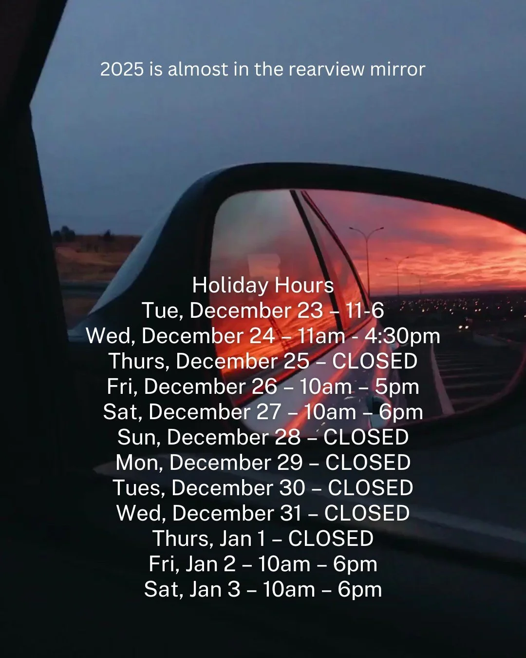 Looking forward to the New Year!