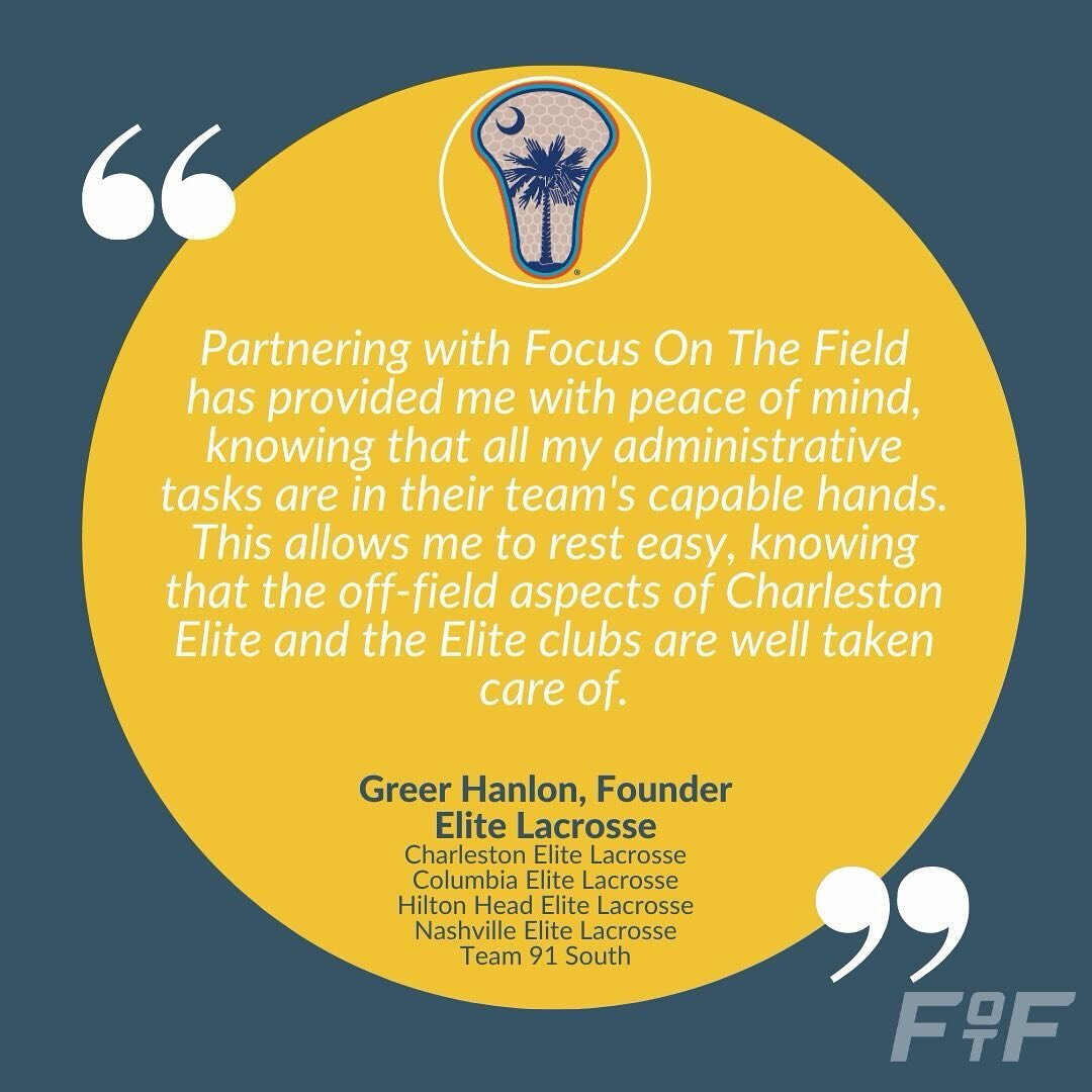 It&rsquo;s Spring Season again and youth sports clubs are busier than ever! We know the admin burden can be  a pain and would be honored to partner with you to take it off your plate. 

DM @focusonthefield  to learn more and set up a time to connect!