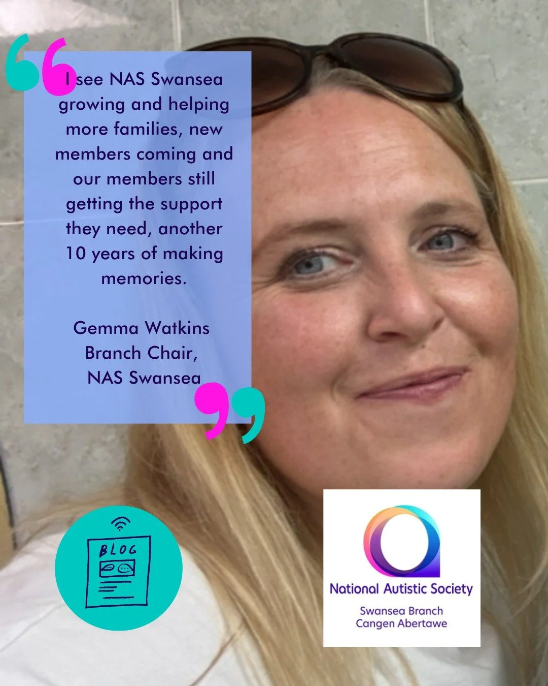 NEW SPOTLIGHT

Gemma Watkins from The National Autistic Society, Swansea chats to us about the support they offer their community in Swansea. 
Whether you are on the pathway or have a diagnosis NAS can offer you help and support. 

Have a closer look