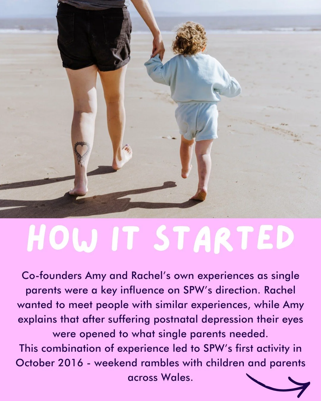 Did you know we started as a walking group?

Co-Founders Rachel Cule and Amy Holland came together to get people out in the fresh air to meet other single parents and the community was built from there! 

Have you seen our Steps for Connection Fundra