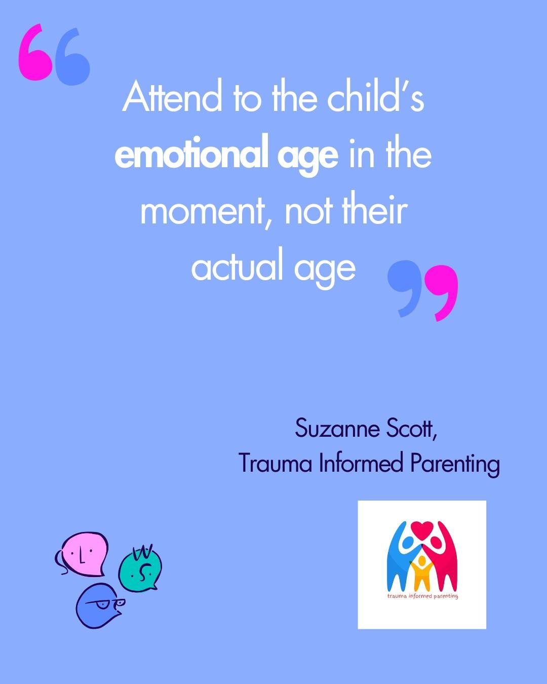 Earlier this week we were joined by the fabulous Suzanne Scott from Trauma Informed Parenting for a workshop.
 
We all had so many takeaways in the office but we wanted to share a couple of quotes that stood out for us particularly with next week bei