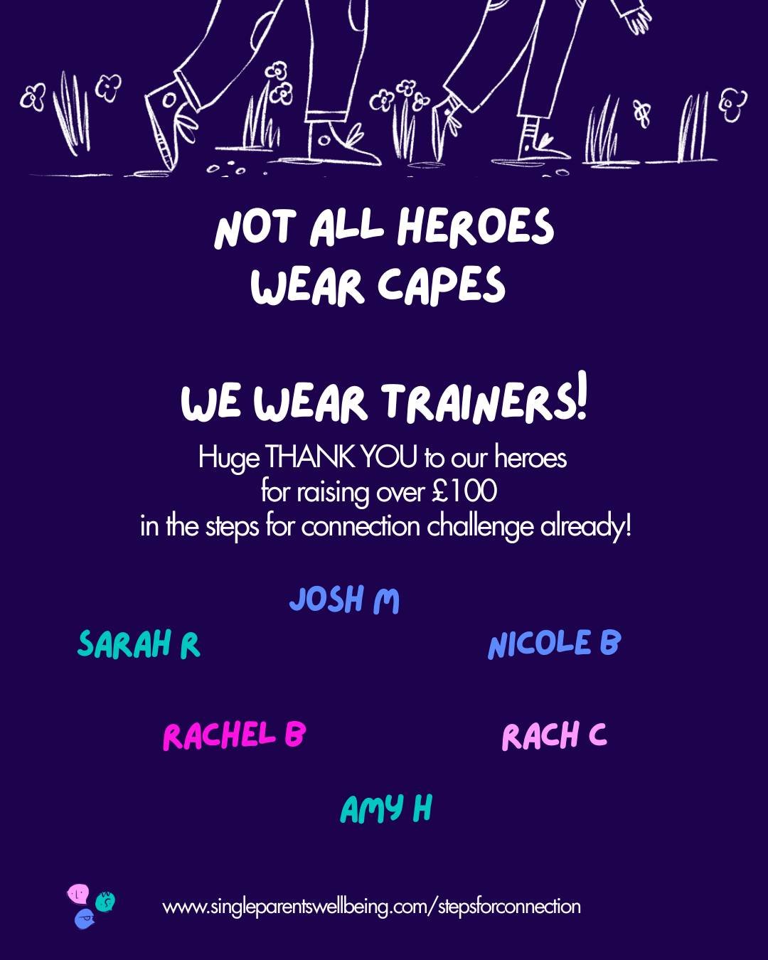 Are you ready?
Have you signed up?

We have some heroes we want to celebrate!
We are asking our community, family and friends to help us reach our fundraising goal of &pound;10,000 to do this we are reaching out for you to sign up to be one of our 10