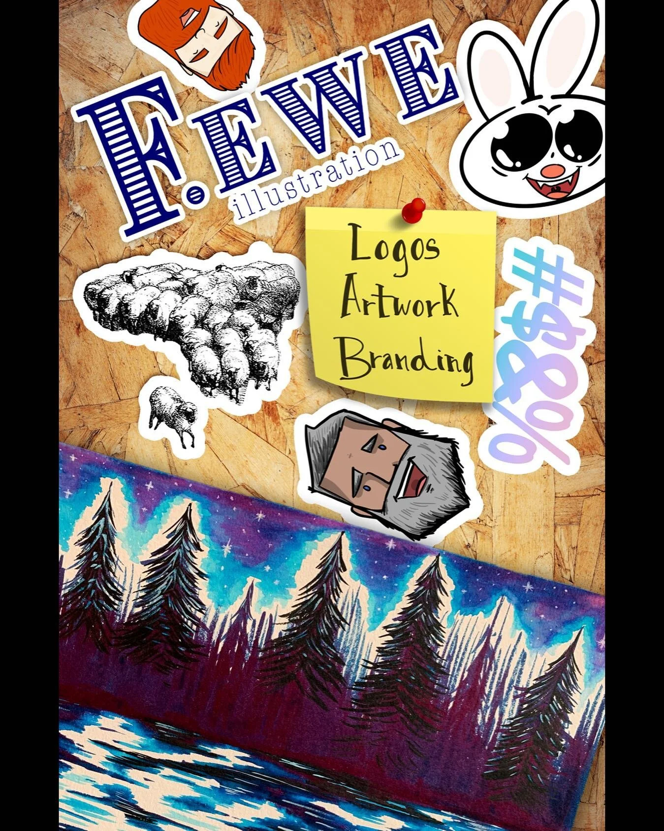 Really proud of what I accomplished today in Photoshop for my Basic Design &amp; Color Theory class &hearts;️
&bull;
#Photoshop #Collage #Business #FEweIllustrations #FEwe #Proud #HardWork #FeelsGood #Creative #Creativity #Art