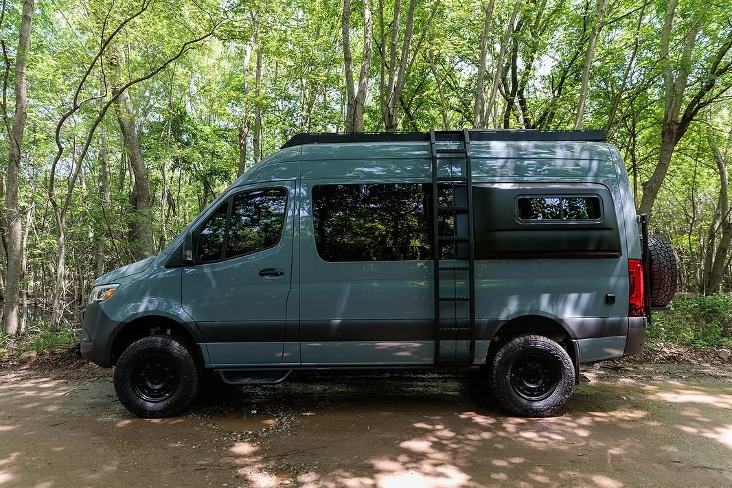 New Sprinter 144 build! This was a fun build for super cool clients. It features a lot of our own components and cabinetry as well as lots of items from industry leading manufacturers. We couldn&rsquo;t be happier with how it turned out #openroad #ke