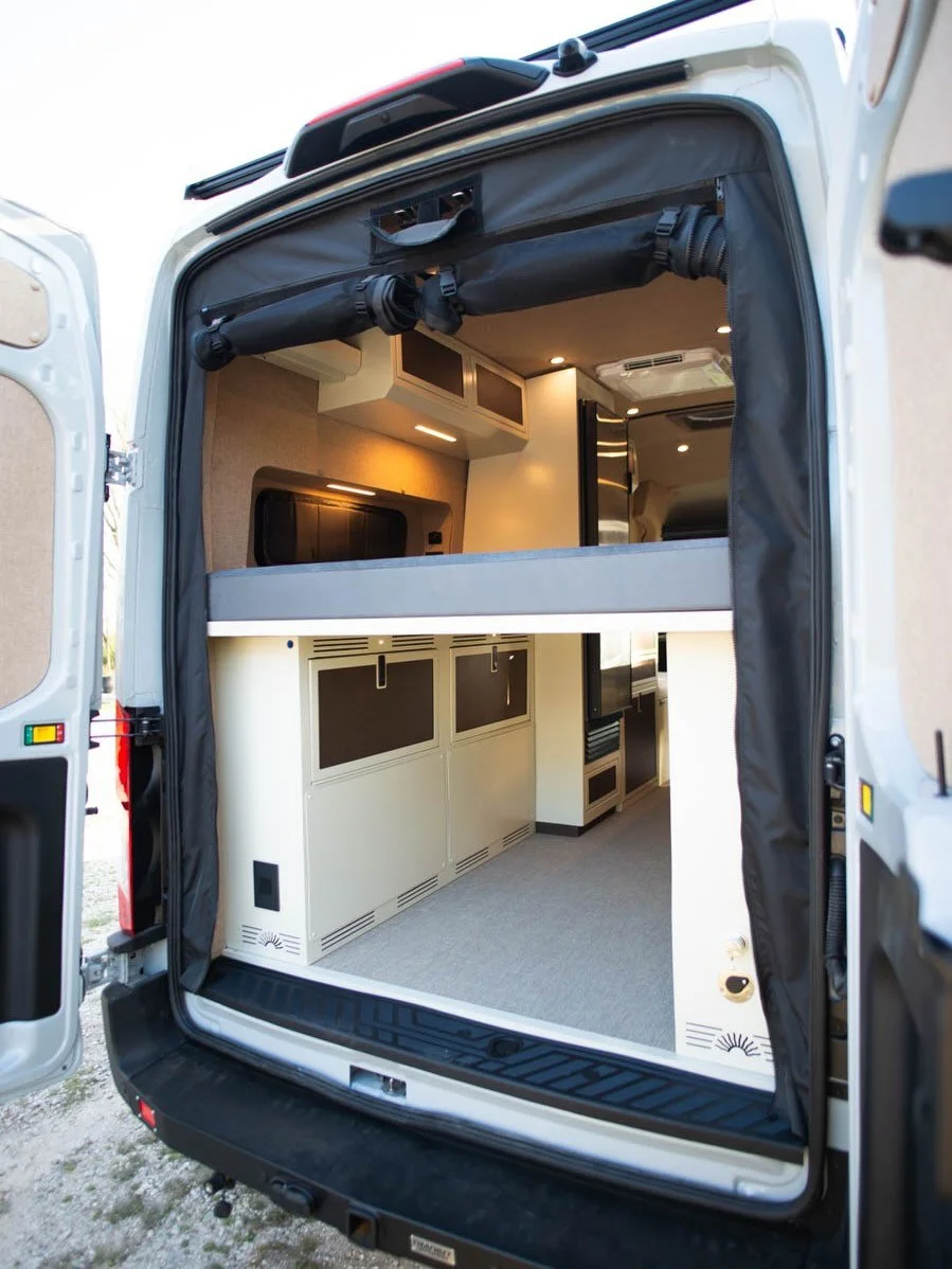 We don&rsquo;t get to build many Fords but we&rsquo;re pretty excited on how this Transit 148 came together. We&rsquo;re wrapping this one up next week&hellip; here is a sneak peak Happy Friday! #openroad #fordtransit #keepemcoming