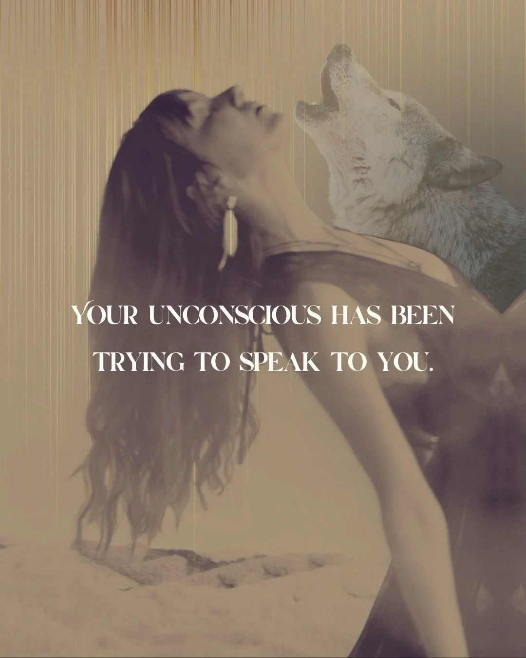 When we learn to listen to the visions, images &amp; symbols in our dreams, something ancient and alive awakens within us asking to be translated into form. 

And when we write with the dreamworld as our creative muse, our inner voice activates, and 