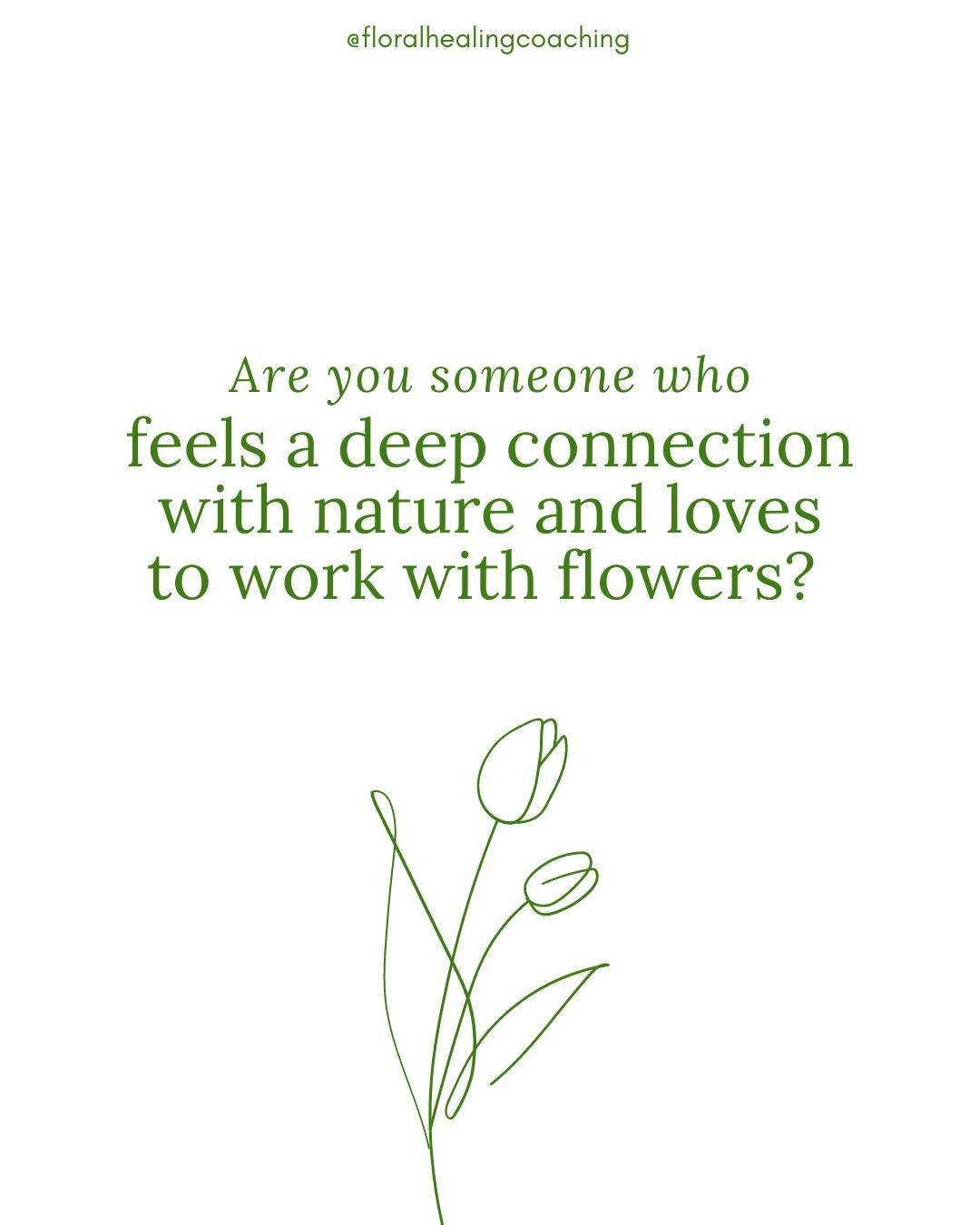 Turn your love of flowers into a fulfilling career 🌷 Join the Floral Healing Certification Program now: https://floralhealingcoaching.com/coaching

This program will teach you how to utilize fresh flowers, mindfulness and wellness tools to promote h