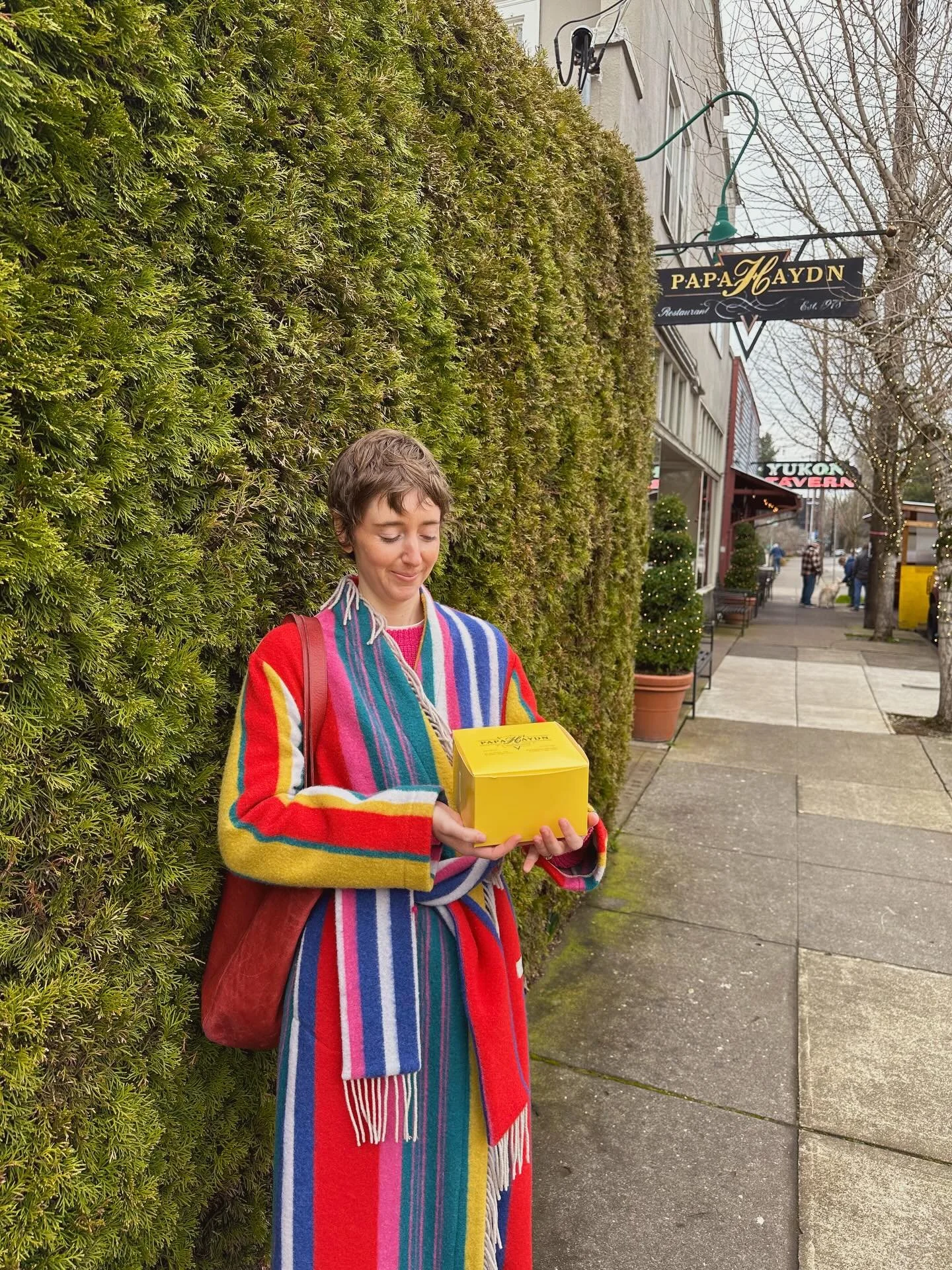 coat check 🙂 #coat 

#winterfashion #rainbow #colorful #portland