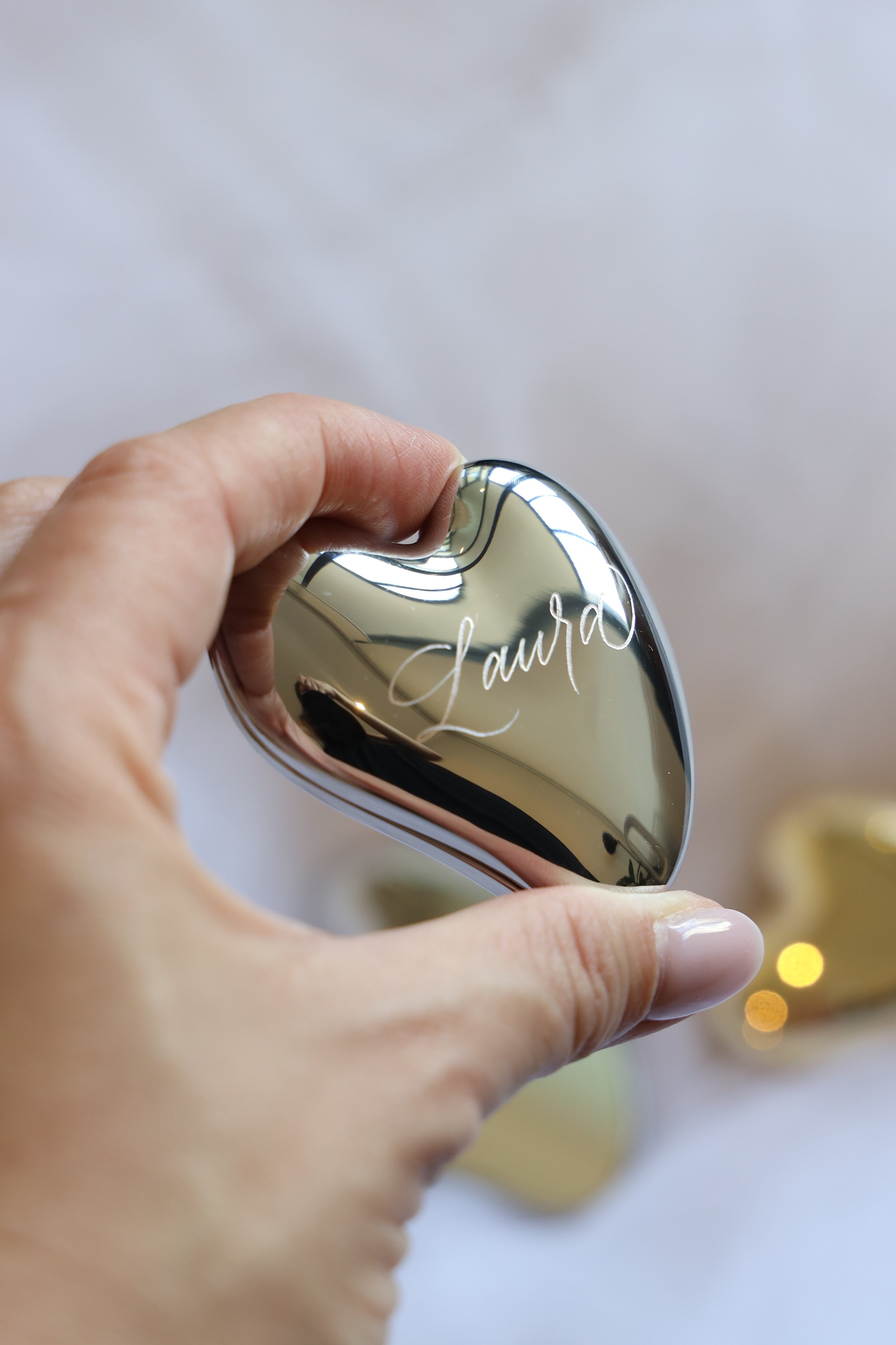 Personalised Engraved Compact Mirror (Available in Silver / Gold)