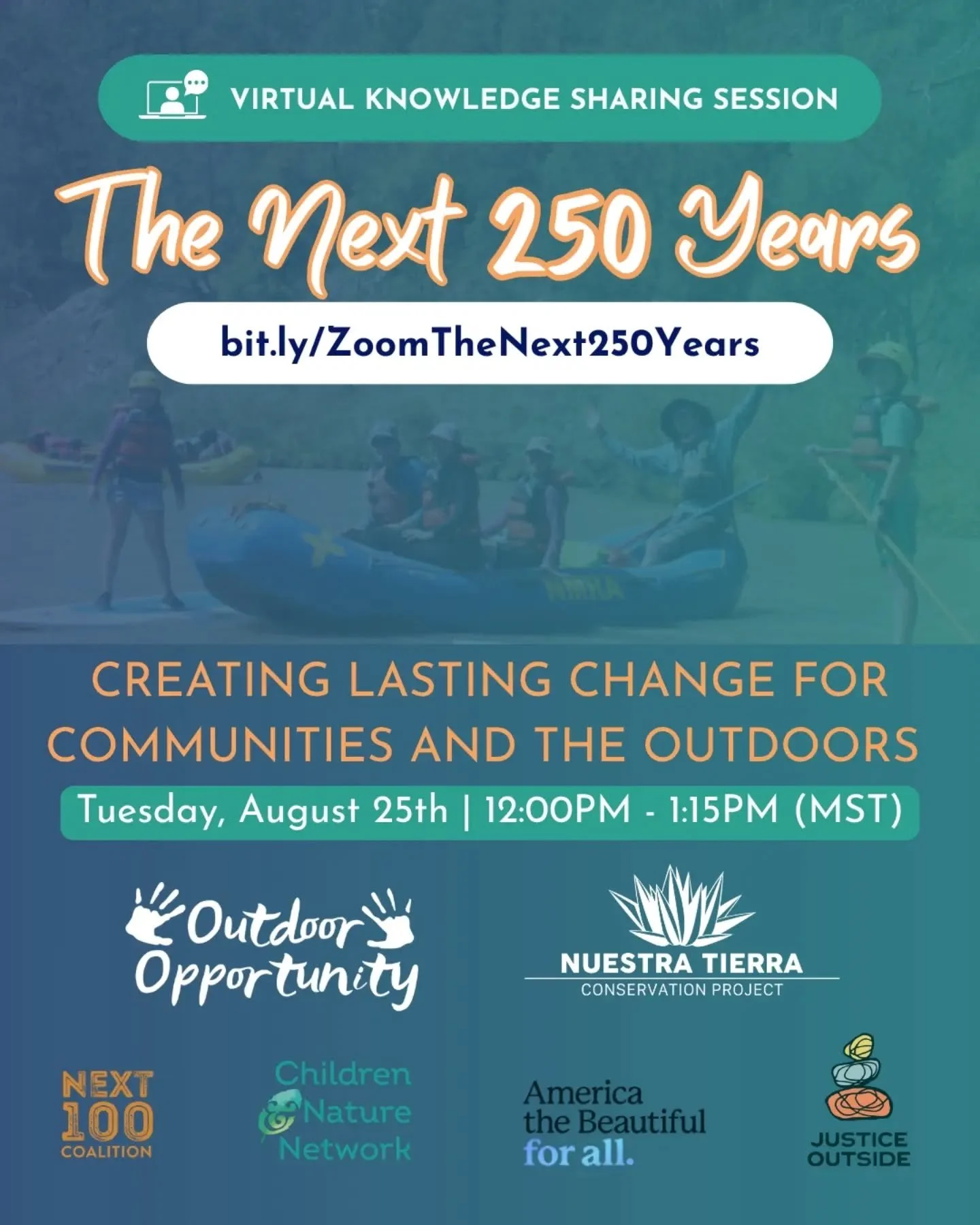 🌲 What will the next 250 years of outdoor opportunity look like?As America reflects on its first 250 years, we&rsquo;re looking ahead&mdash;and asking what it will take to create lasting change for our communities and the outdoors.

We&rsquo;ll be j