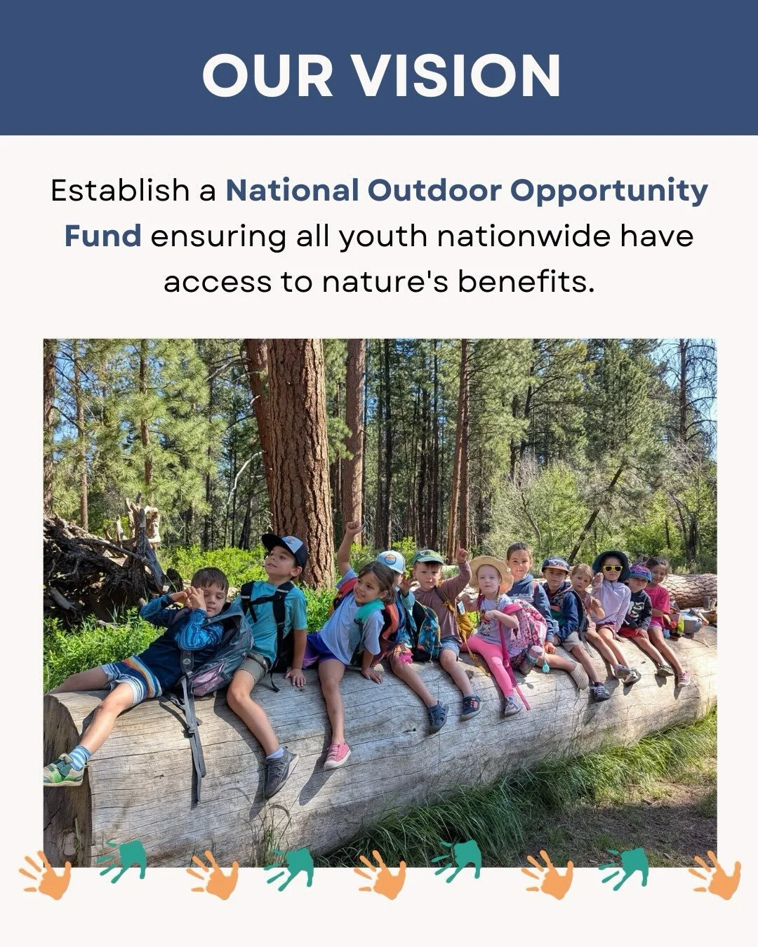 Why are we introducing an Outdoor Opportunity Fund? 

All of our nation&rsquo;s youth deserve the opportunity to engage in and gain meaningful outdoor recreation and nature-based educational experiences. This is not the current reality- we are seeing