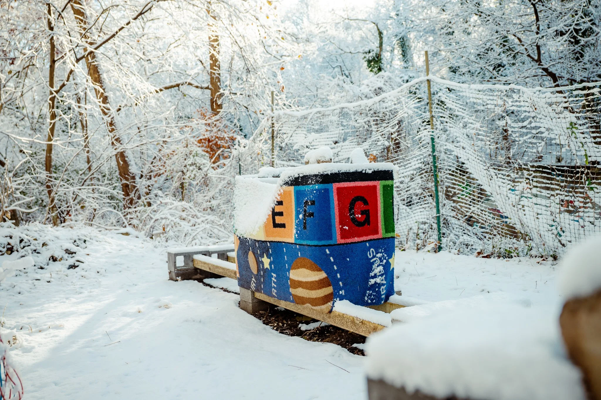 Arboretum apiary in winter