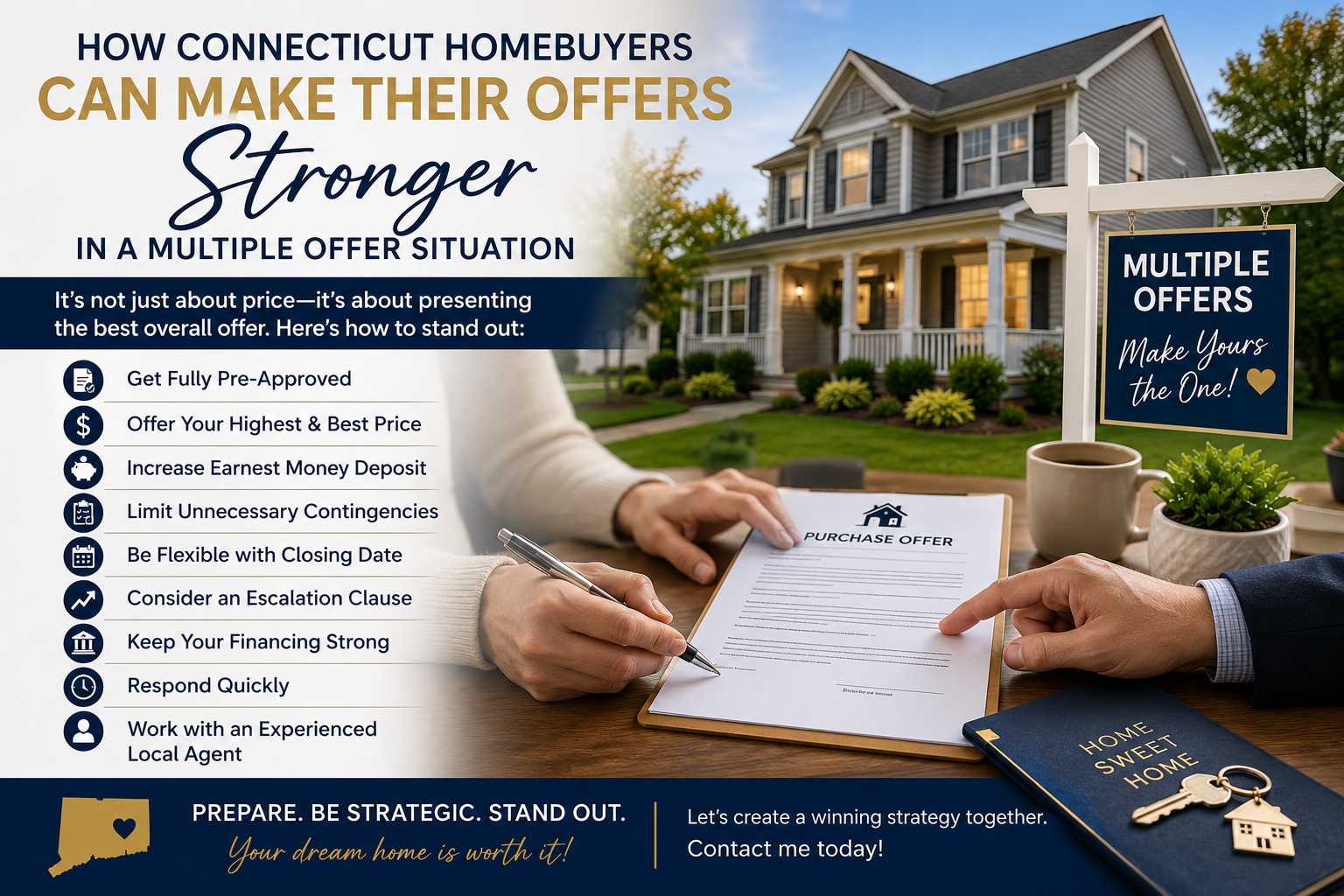 How Connecticut Homebuyers Can Make Their Offer Stand Out in a Multiple Offer Situation