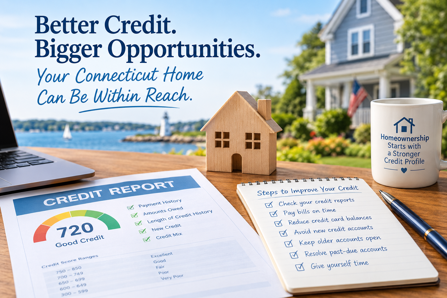 🏡 How Connecticut Homebuyers Can Improve Their Credit to Qualify for a Mortgage