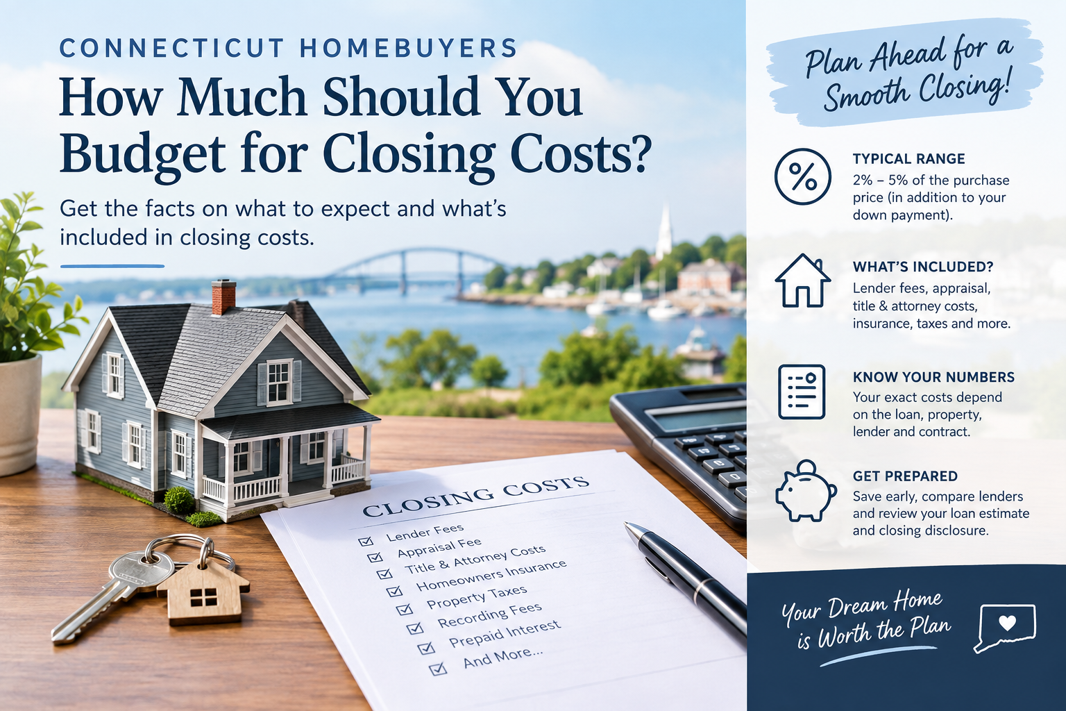 How Much Should Connecticut Homebuyers Budget for Closing Costs?
