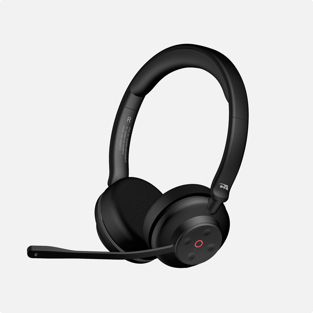 Cyber Acoustics HS-1500BT II Professional Wireless Headset with AI Noise Cancellation