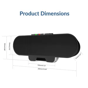 CA-2890PRO Bluetooth speakerphone speaker bar product dimensions diagram