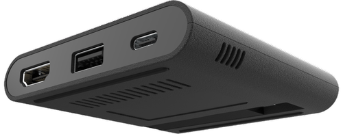 DS-1500 port side showing HDMI, USB-A, and USB-C connections