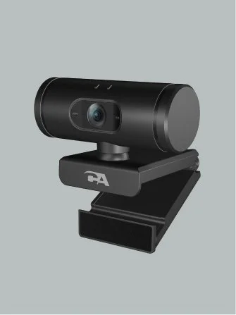 WC-1000 webcam with no microphone angled product view on gray background