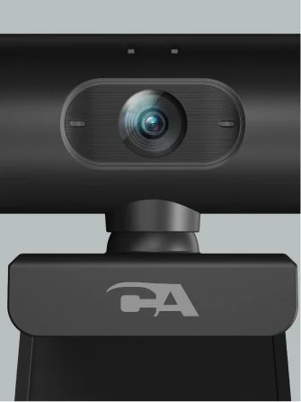 WC-1000 webcam with no microphone extreme close-up of 1080p HD lens