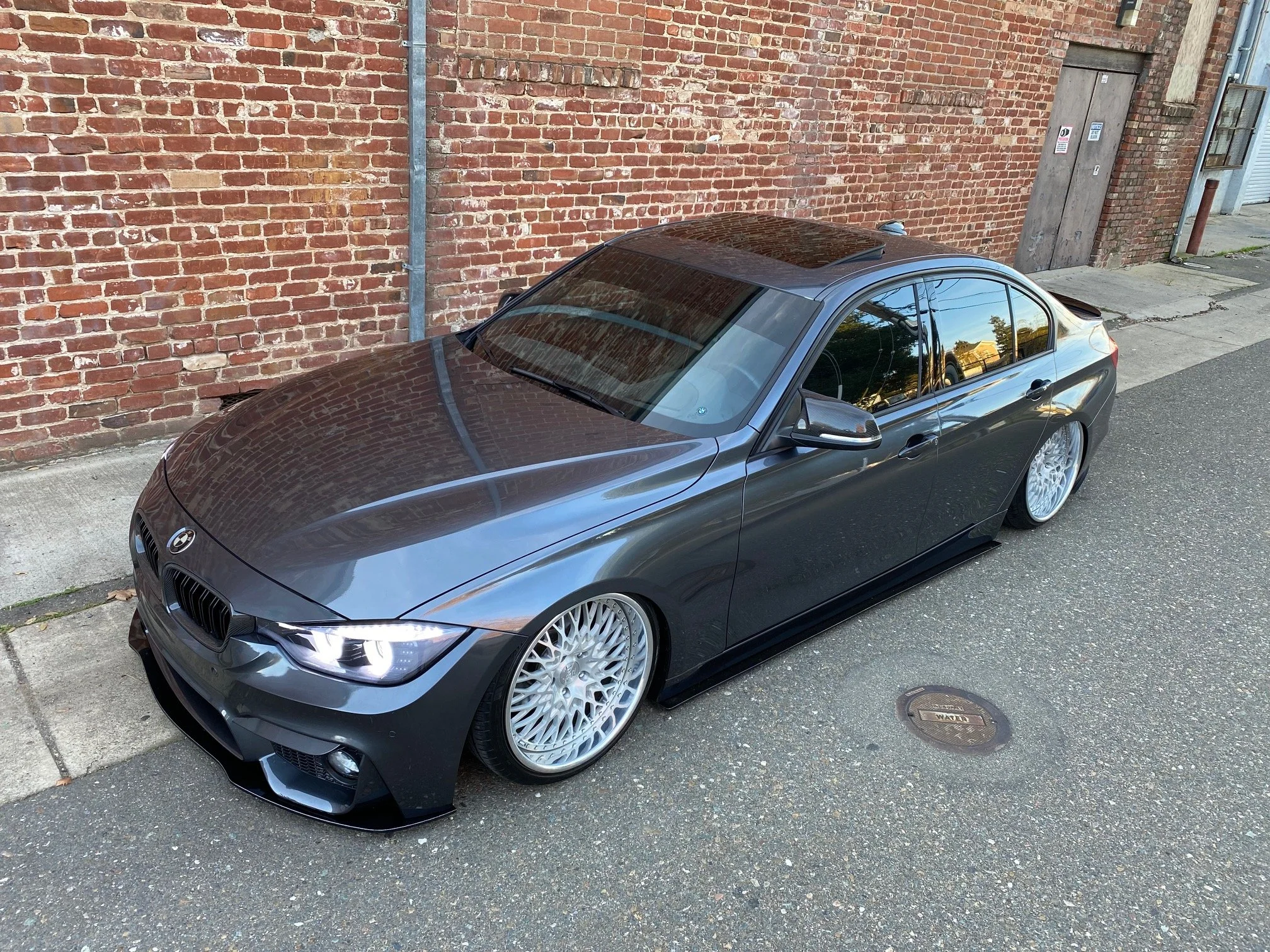 thumbnail image 2 of Universal Front Bumper Lip Splitter With Adjustable Strut Rods For BMW 3 Series 2 of 6