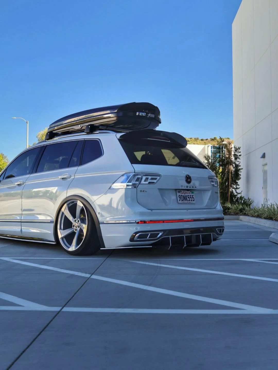 Fresh wheels on the @greyroyalty Tiguan . Everything is done the tasteful way from stance to Aero . Rear bumper 3-piece diffuser with canards definitely matches the standards &mdash;&mdash;&mdash;&mdash;&mdash;&mdash;&mdash;&mdash;&mdash;&mdash;&mdas