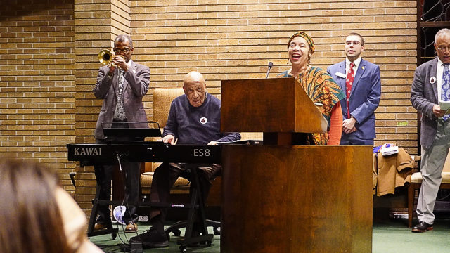 Singing of the Negro Anthem - Lift Every Voice and Sing Led by Charles Warren and Valerie Johnson
Dr King’s Dreams for “We the People” | 
January 19, 2026 | Photo by Robert G. Wright ©2026