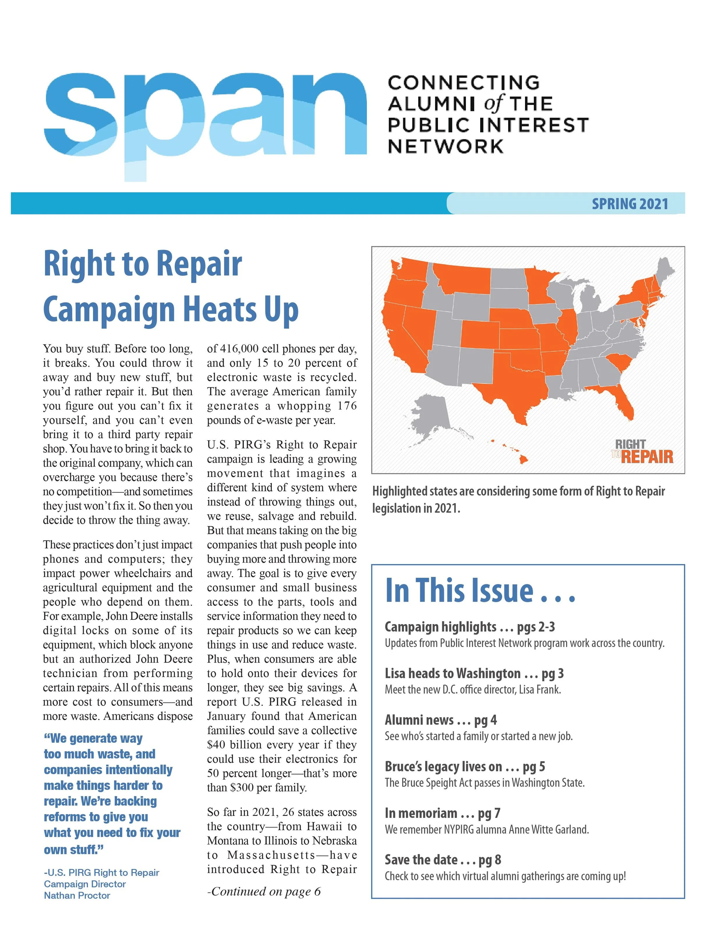 Spring 2021 Alumni Newsletter