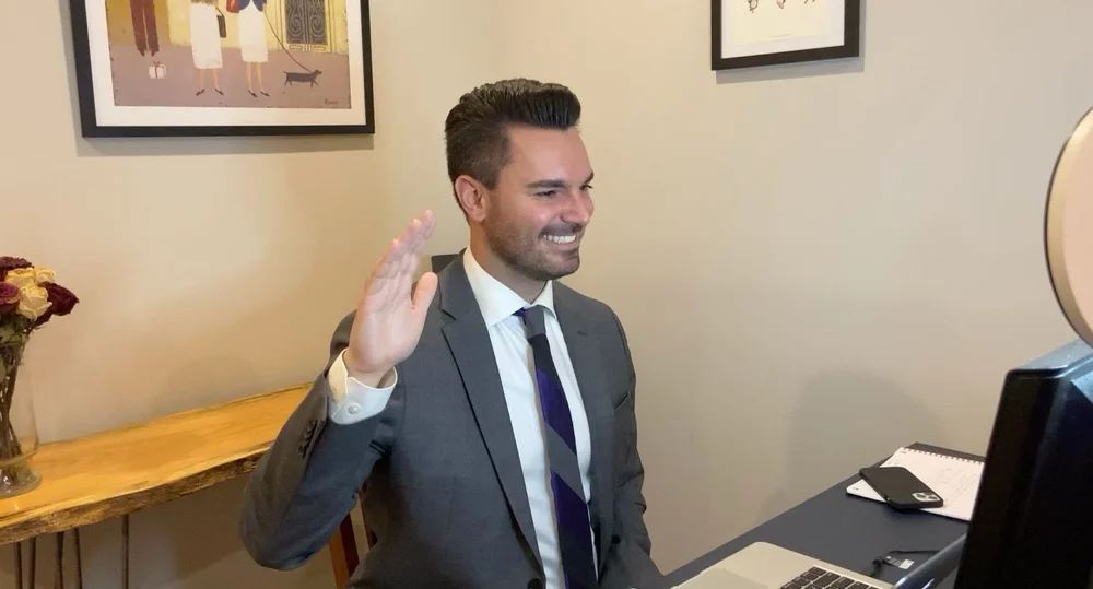   Rich being sworn in - virtually - by President Biden on Jan 20, 2021.  