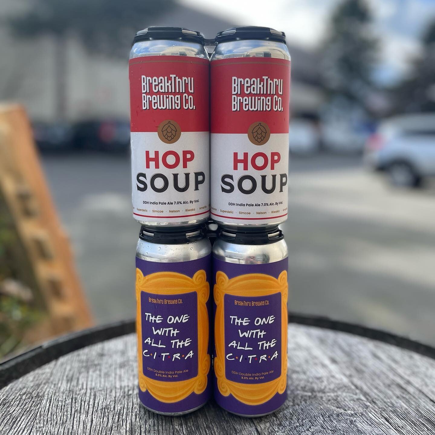 Tomorrow&rsquo;s the day!! Both cans go on sale @stoupbrewing in Ballard at 12 noon! A bit of info on each beer; 

Hop Soup was conceptualized  after drinking a wonderful Hoppy Ale from @troonbrewing called Litany of Failures. The brewery rarely dips