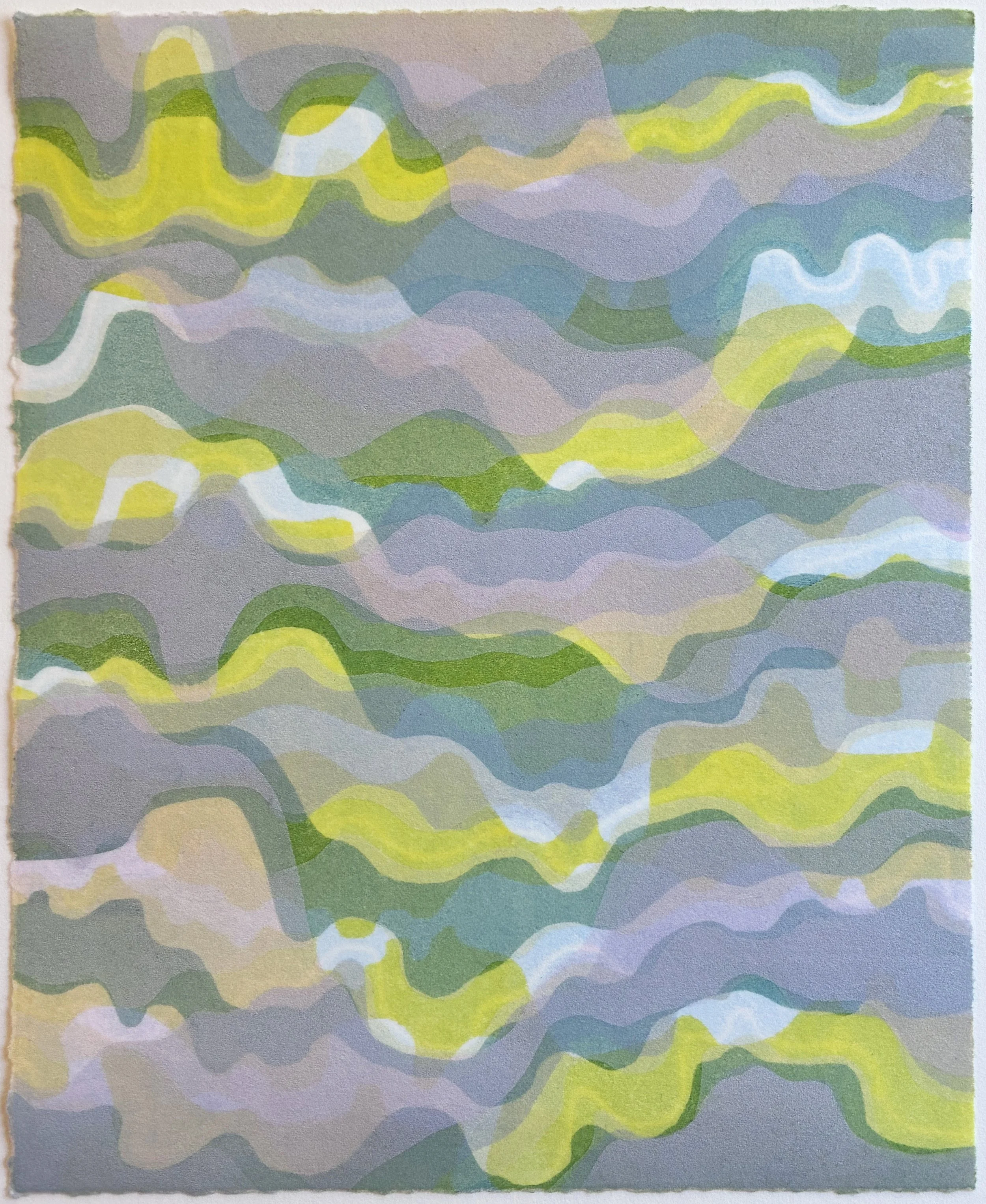 In Time 6. Monotype on paper, 9"x 7.5", 2026.