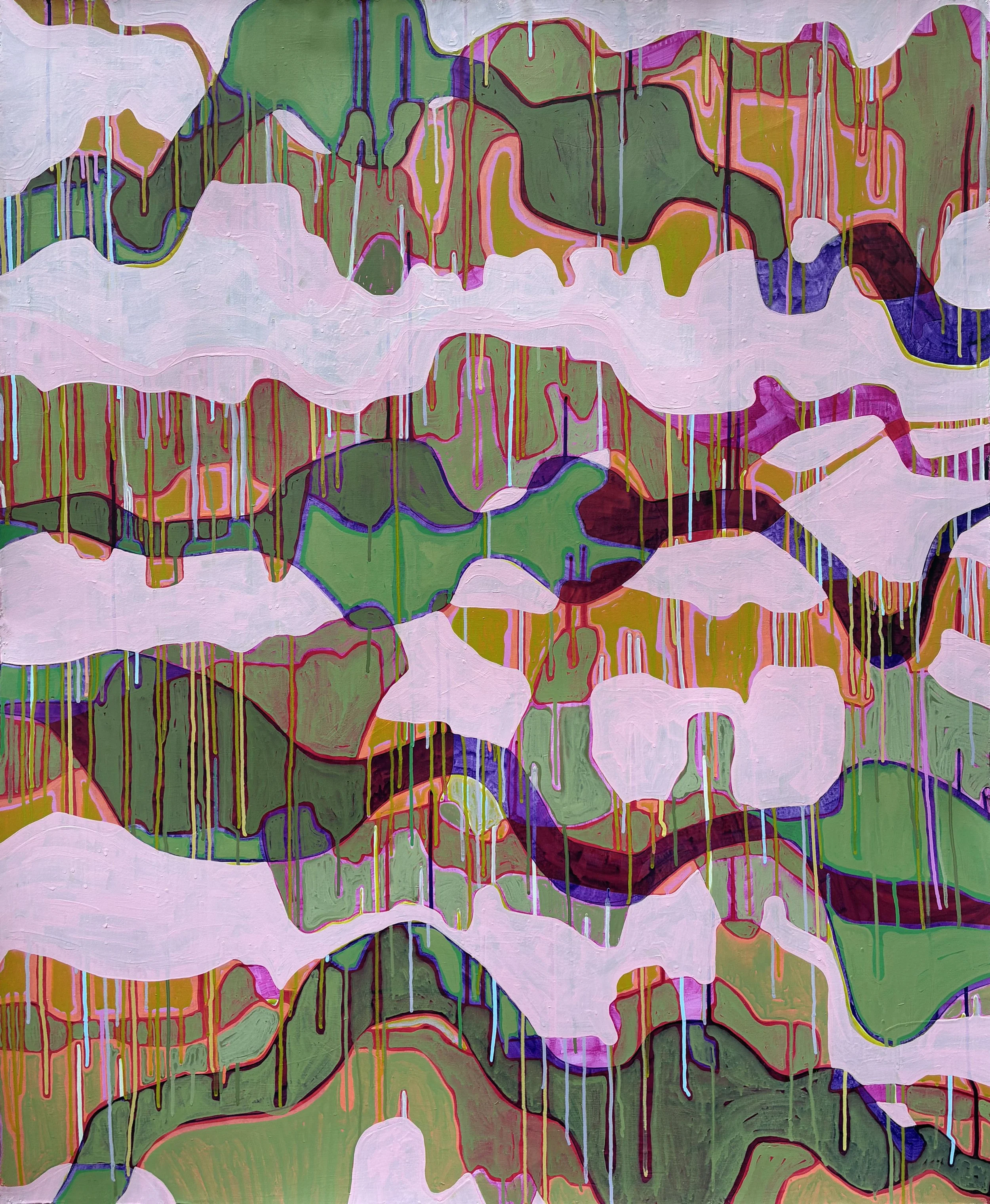 After Before. Acrylic on paper. 48"x 40". 2025.