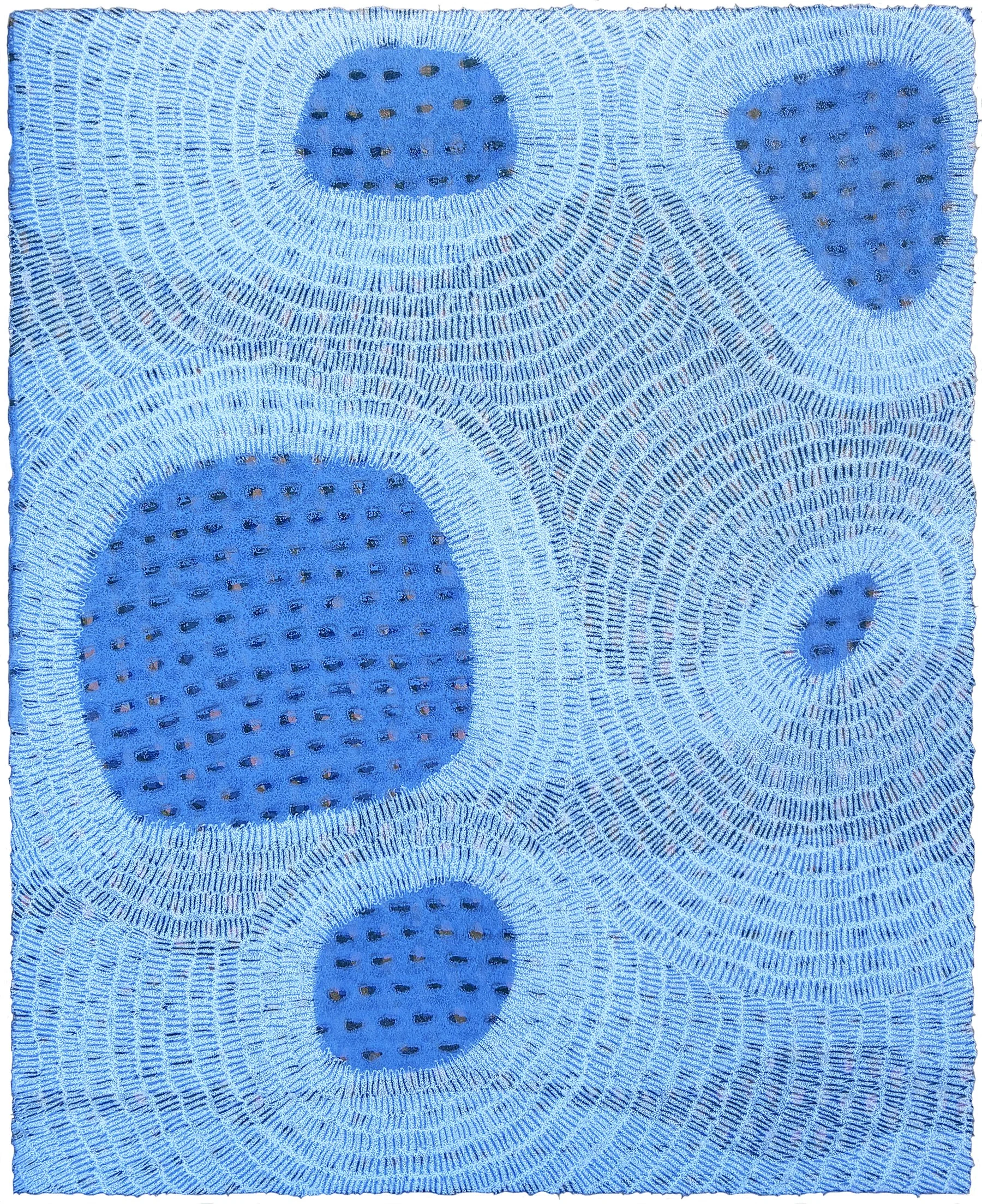 Magic Fabric 4. Linocut and subtractive monotype. 9"x7.5". 2026