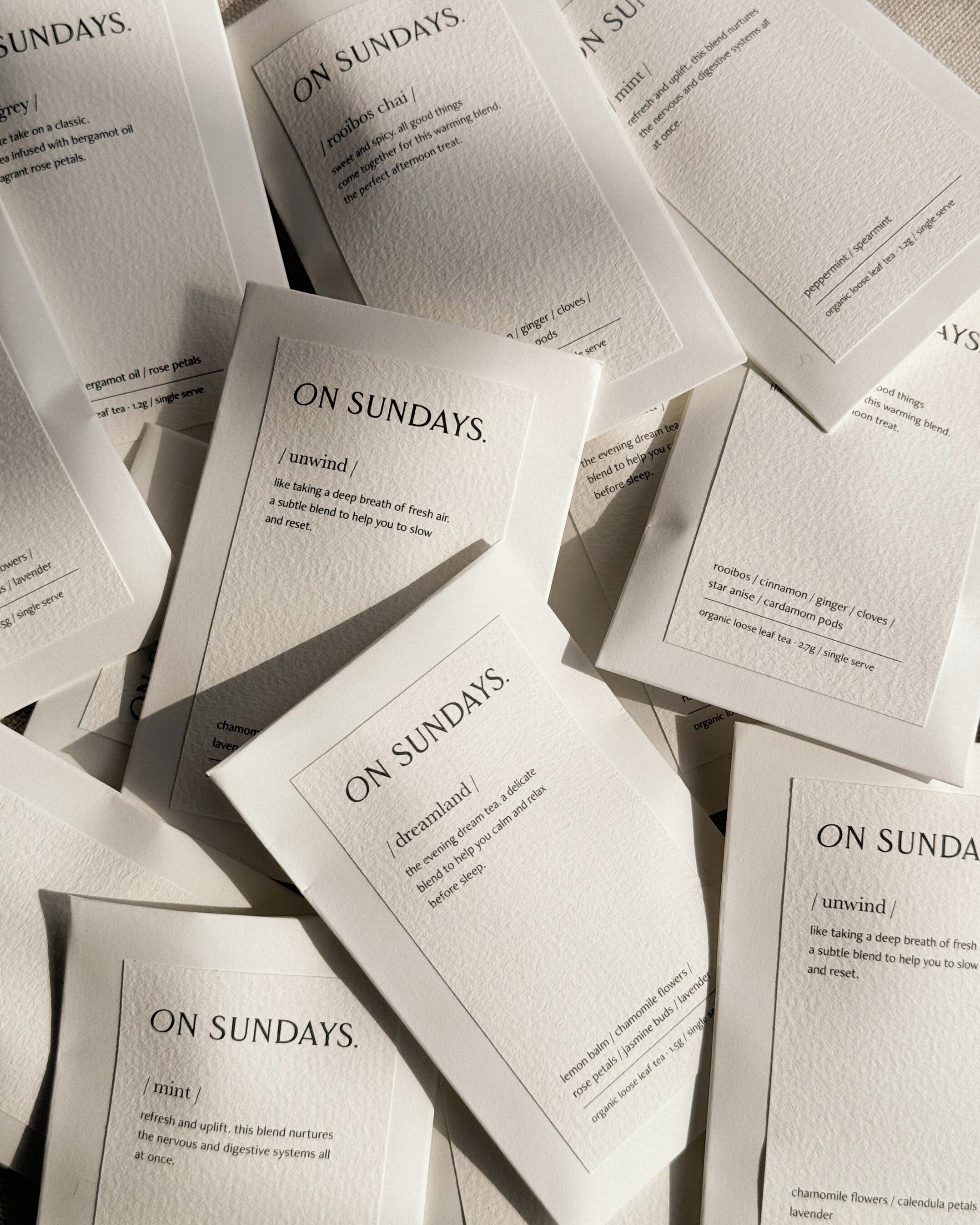 Who do you have on your Christmas list this year? When ordering online, we always include a complimentary sample of an On Sundays blend for you to enjoy 🤍