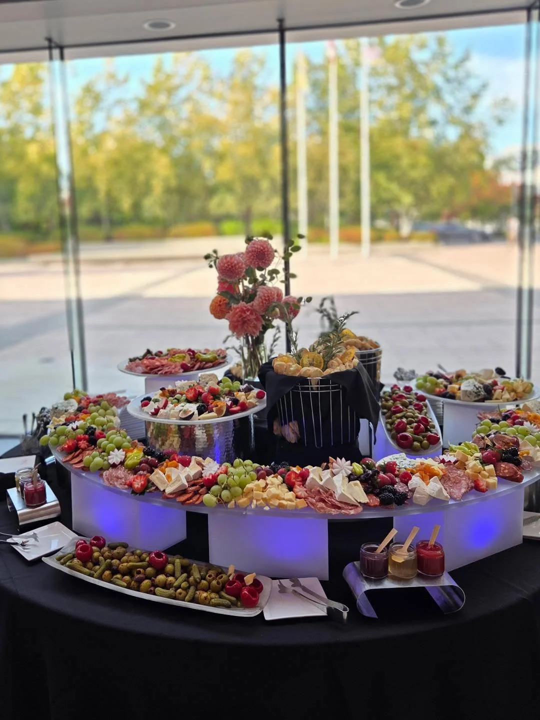 When we first started our planning with @cityofrichmondbc for the annual Civic Appreciation event, one of their main asks was to make the charcuterie display a focal point. ⁠
⁠
Chef Vivian took that ask and ran with it! Beautiful levels, fun lighting