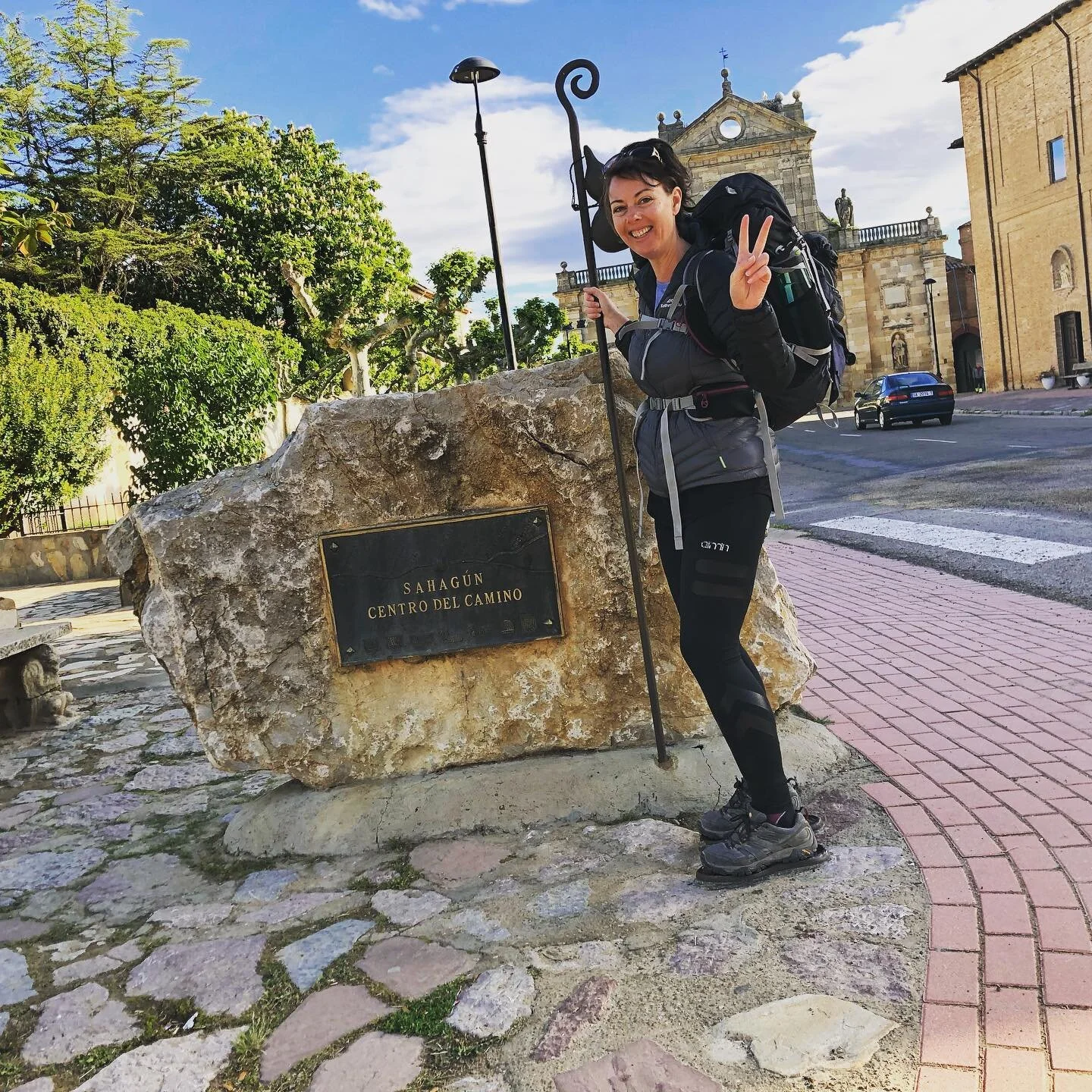 Half-way! #camino2019 #blisters #horizon #meseta #caminocrew