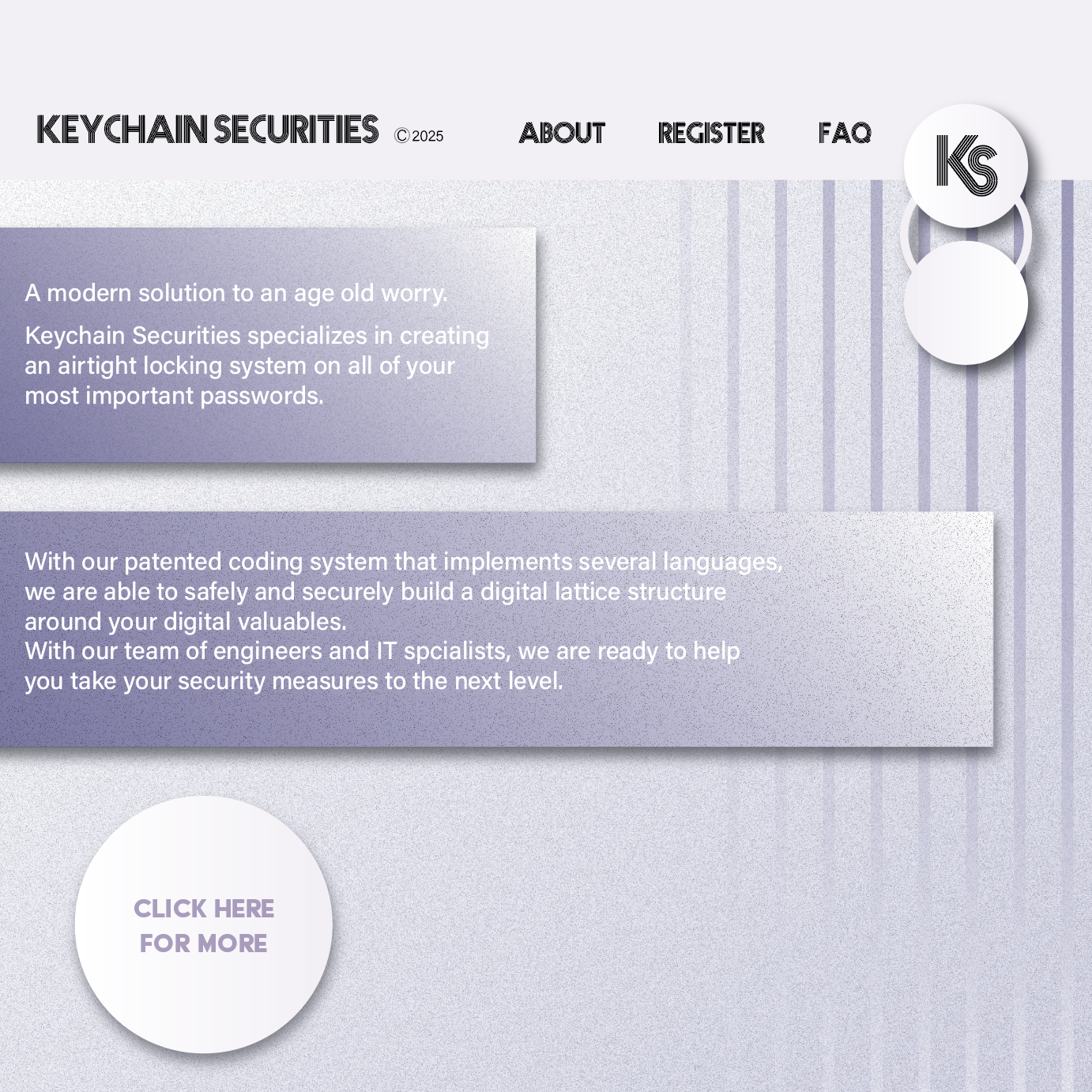 Landing page design